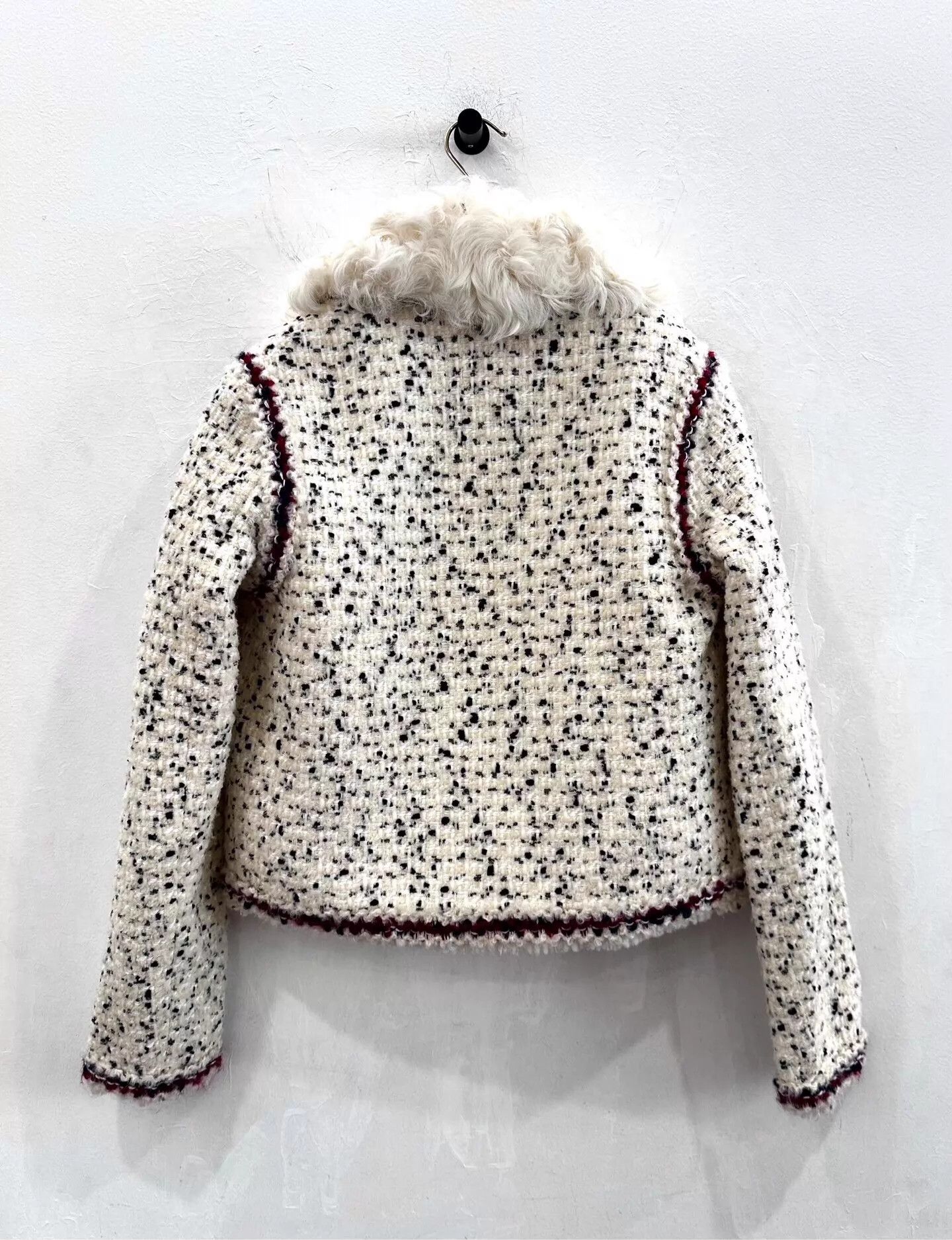 Moncler Moncler Nyenk Wmns Black & White Colorblock Wool Knit Jacket Size XS / US 0-2 / IT 36-38 - 3 Thumbnail