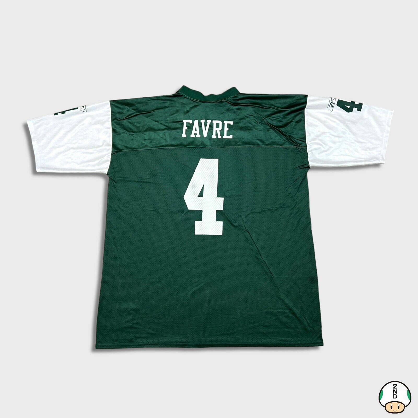 NFL × Reebok × Vintage Reebok Brett Favre New York Jets NFL Jersey 2XL Football Size US XXL / EU 58 / 5 - 1 Thumbnail