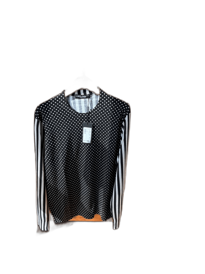 Dolce & Gabbana Dolce&Gabbana Polka Dot Long Sleeve Top Size US L / EU 52-54 / 3 - 1 Thumbnail