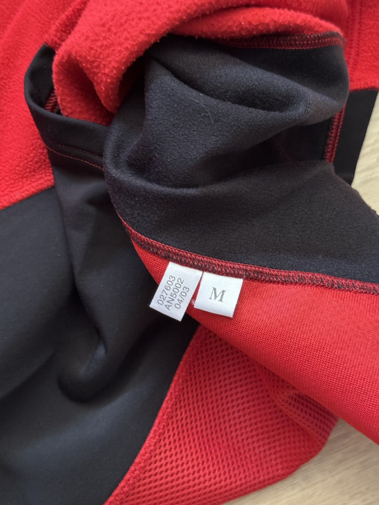Vintage Vintage 00’s 2003 Adidas y2k Japanese Red Fleece Long Sleeve Size US M / EU 48-50 / 2 - 7 Thumbnail