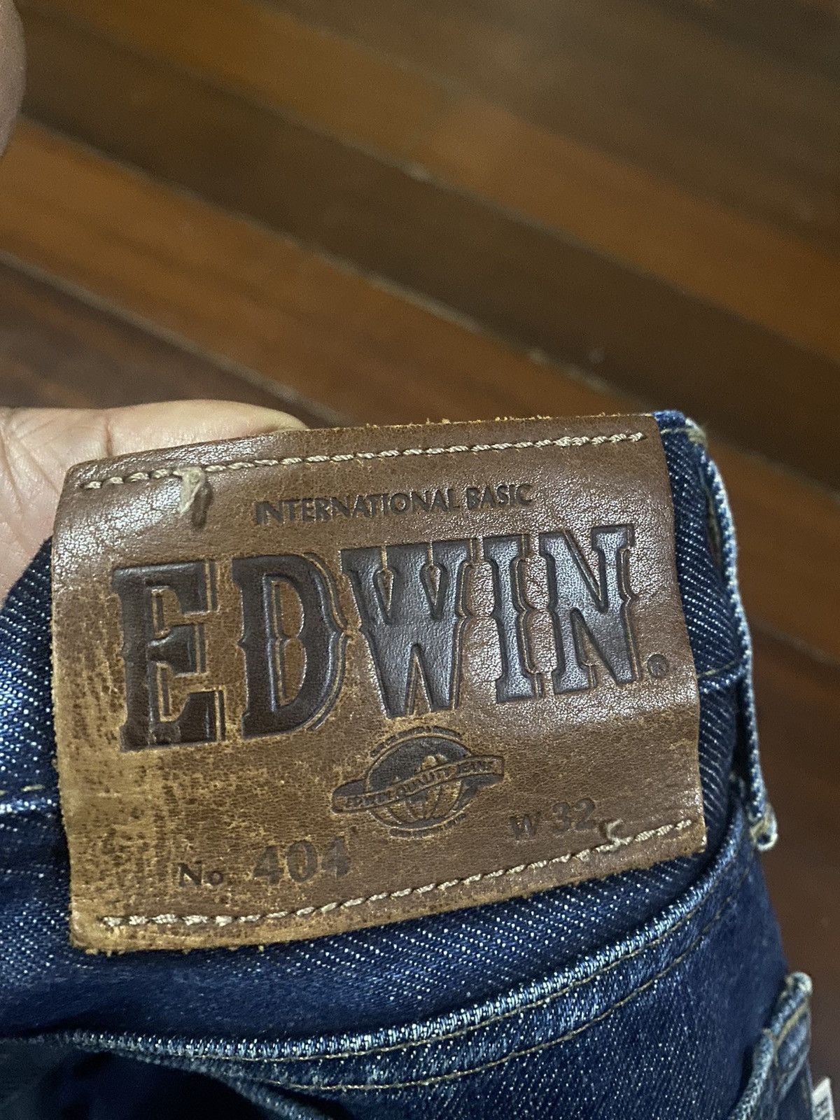 Edwin × Japanese Brand FIRE 🔥 VINTAGE EDWIN 404 distressed Size US 33 - 13 Thumbnail