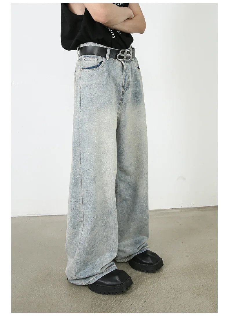 Jean American Retro Washed Baggy Jeans Size US 30 / EU 46 - 4 Thumbnail