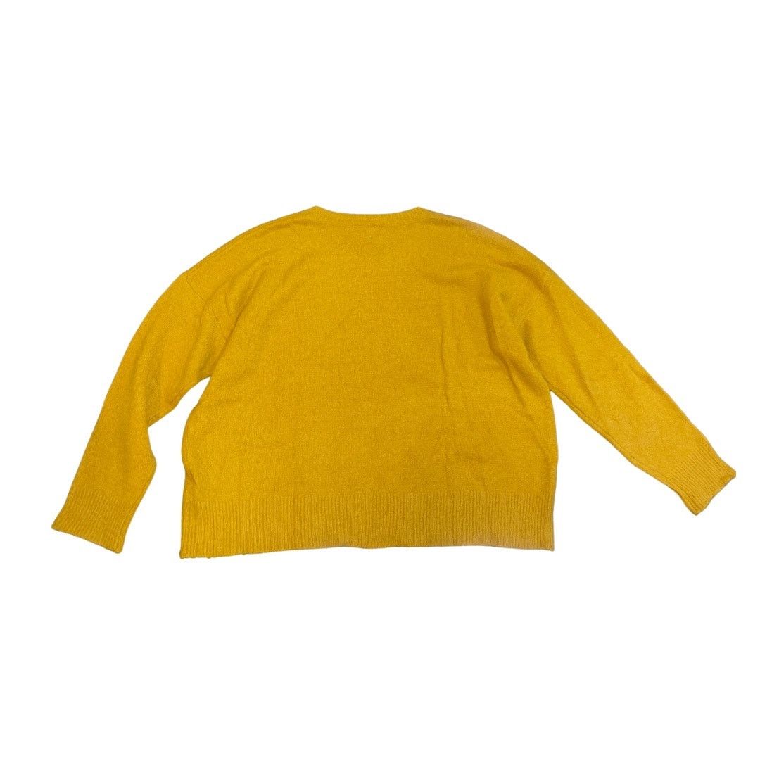 Forever 21 Yellow Cozy Knit Crewneck Sweater SZ 1X Casual Everyday Wear Size XL / US 12-14 / IT 48-50 - 2 Thumbnail