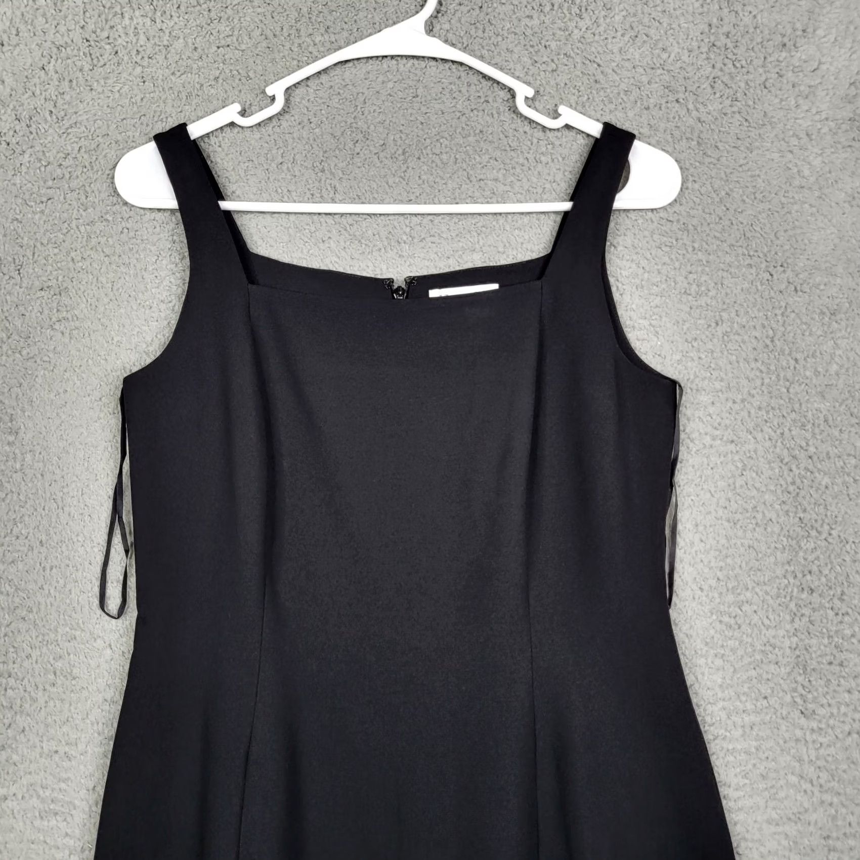 Loft LOFT By Ann Taylor Women Black Sheath Dress Size 4P Petite | Short Sleeve Square Neck Casual 4P Women Dress LOFT Sheath Black Size S / US 4 / IT 40 - 7 Thumbnail