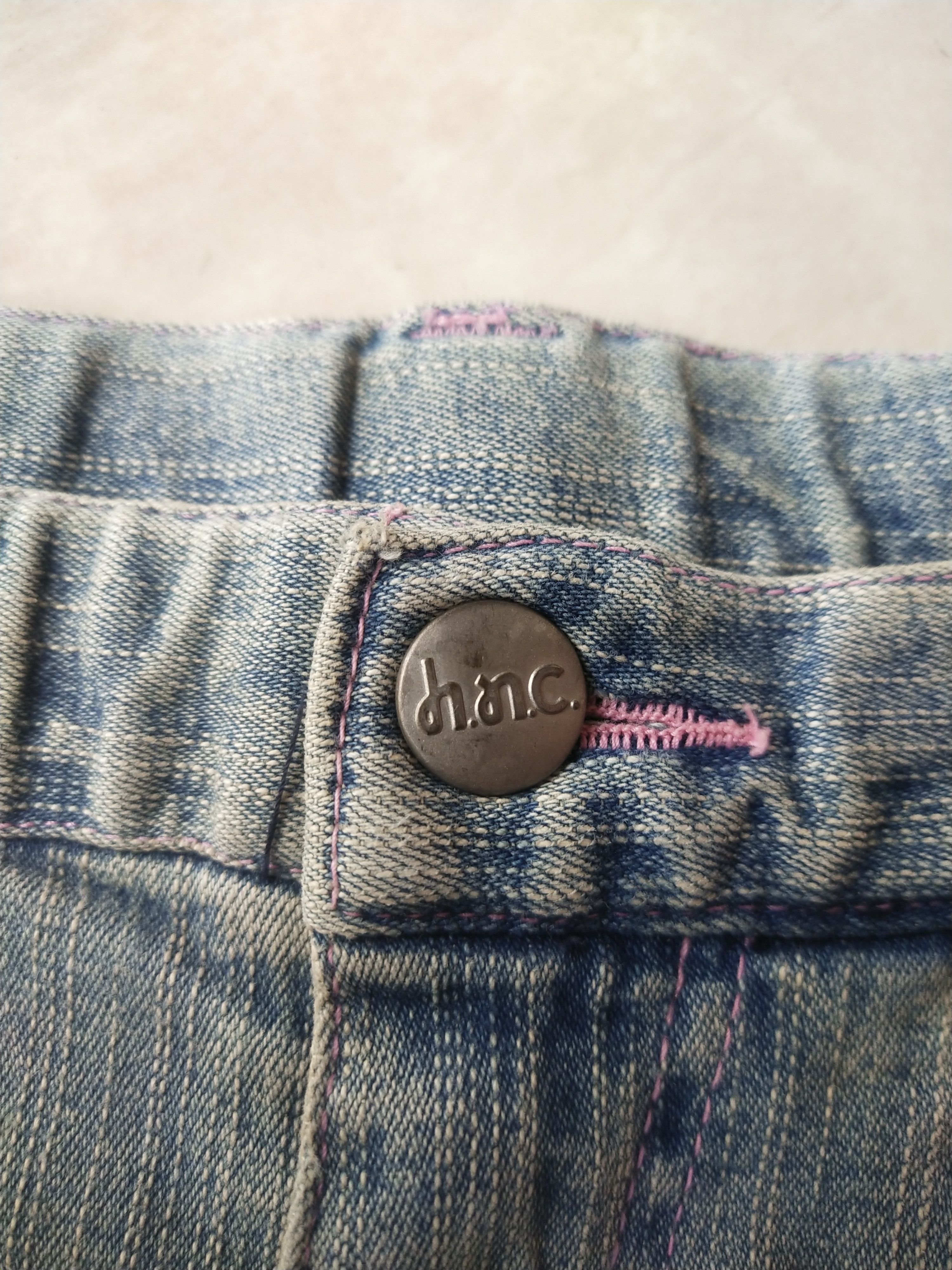 Hysteric Glamour Hiromichi Nakano Denim Shorts Rhinestone Studs & Embroidery Size 28" / US 6 / IT 42 - 4 Thumbnail