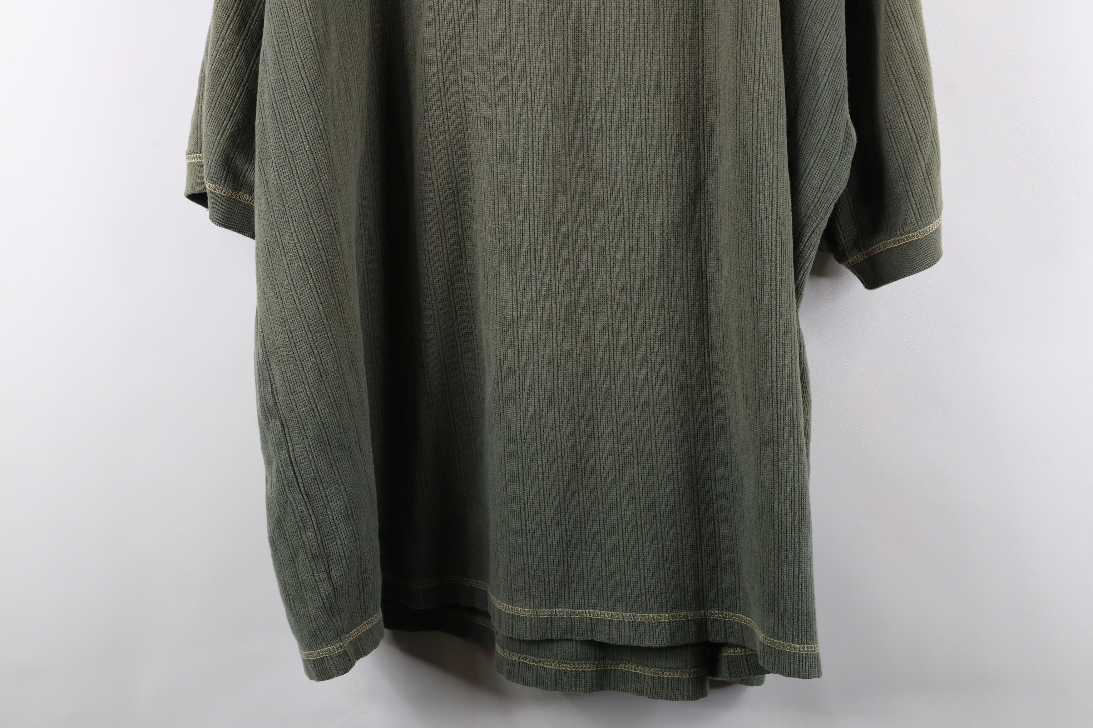 Vintage Vintage 90s Streetwear Thermal Ribbed Knit Henley T-Shirt Size US XL / EU 56 / 4 - 10 Thumbnail