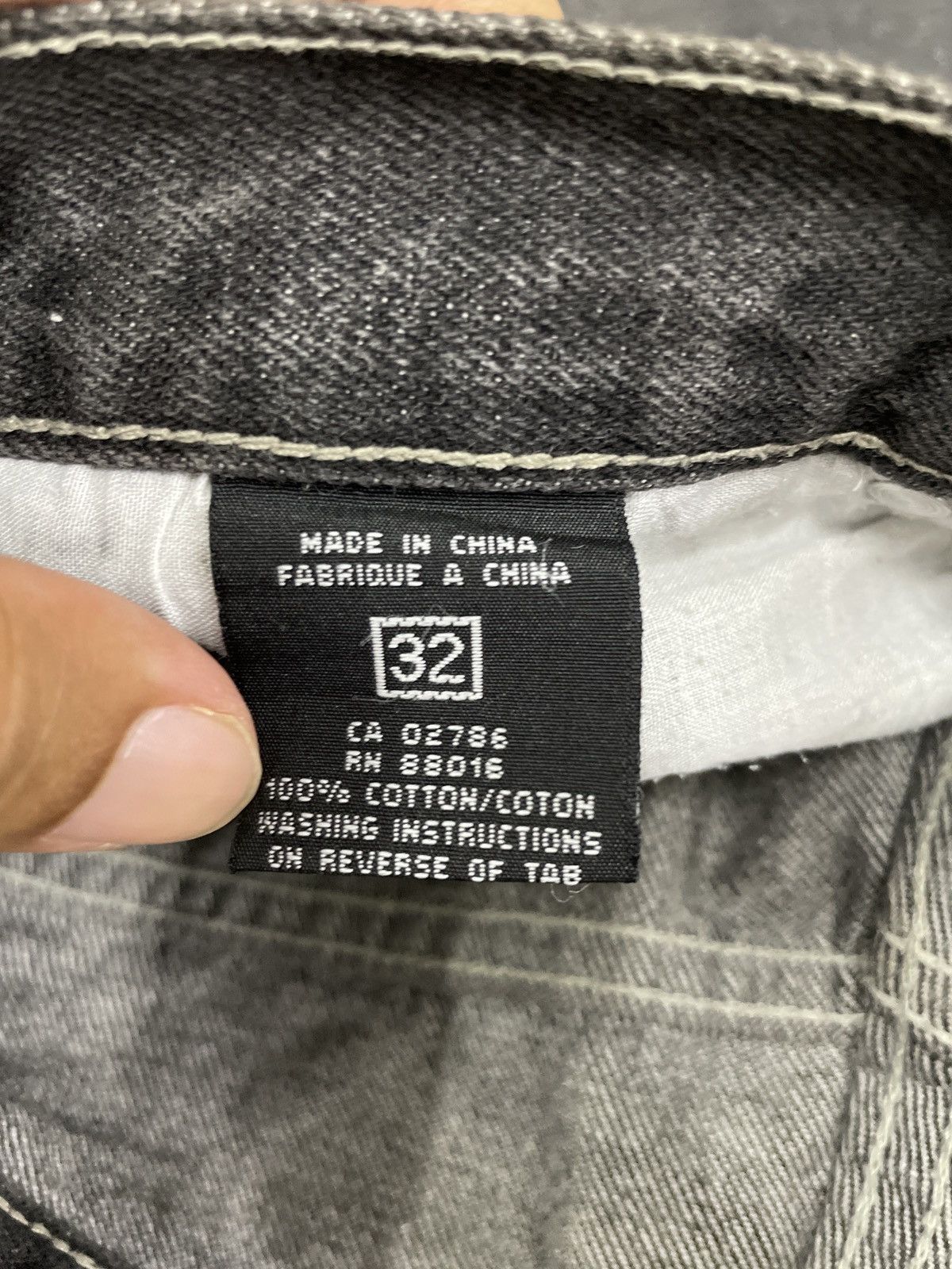Marithe + Francois Girbaud Vintage MF Girbaud Baggy Jeans Embroidery Logo Size US 31 - 9 Thumbnail