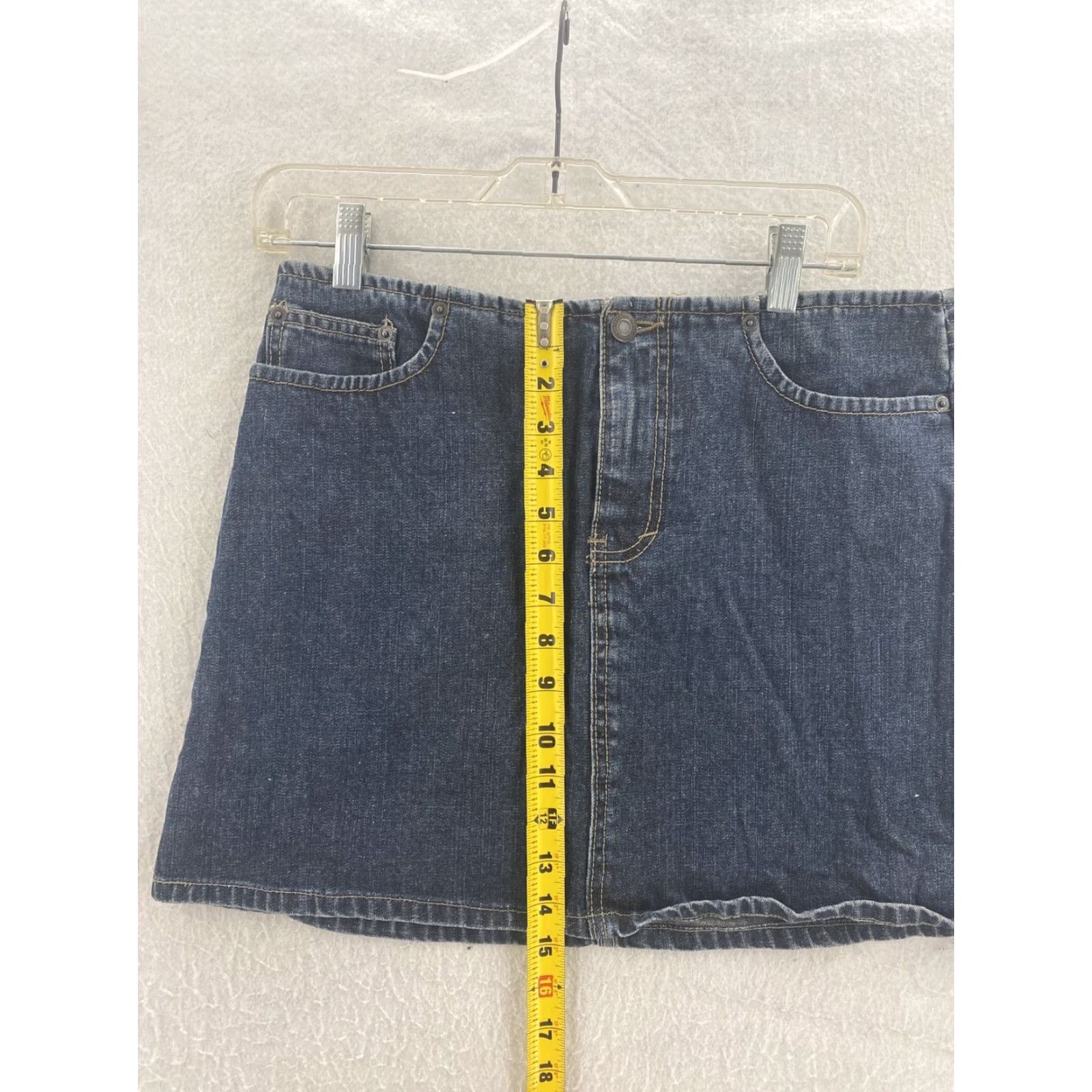 American Eagle Outfitters VINTAGE American Eagle Denim Jean Skirt Adult 2 Mini Short Made in USA Size 26" / US 2 / IT 38 - 3 Thumbnail
