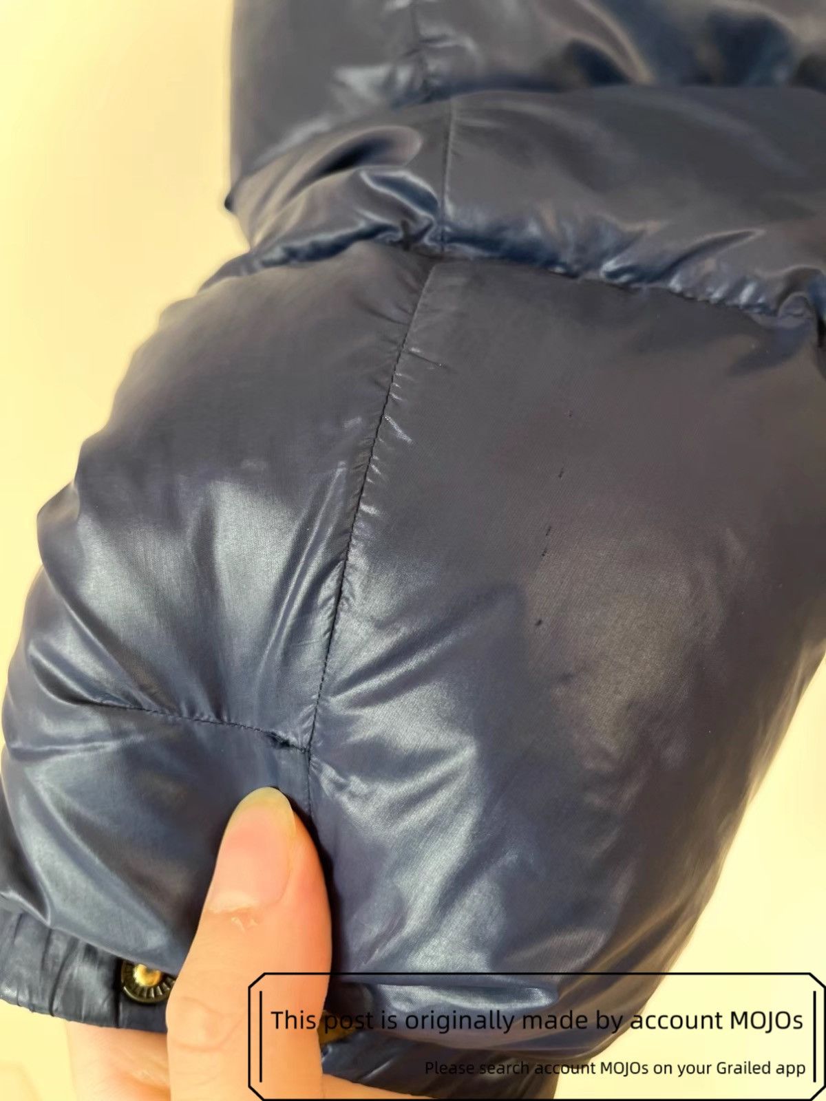 Prada Sz 52 Prada Navy Metal Label Puffer Jacket mojos1313 Size US L / EU 52-54 / 3 - 6 Thumbnail