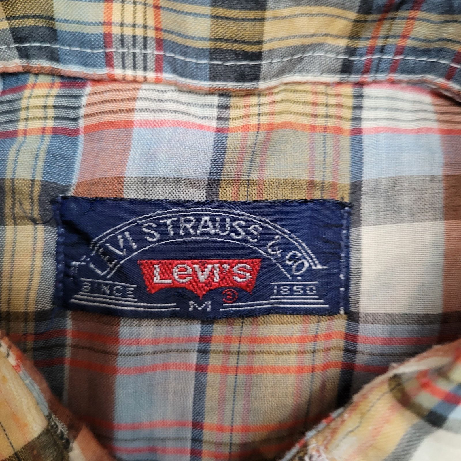 Levi's VTG 70s Levis Western Pearl Snap Shirt M Sawtooh Pockets USA Size US M / EU 48-50 / 2 - 13 Thumbnail