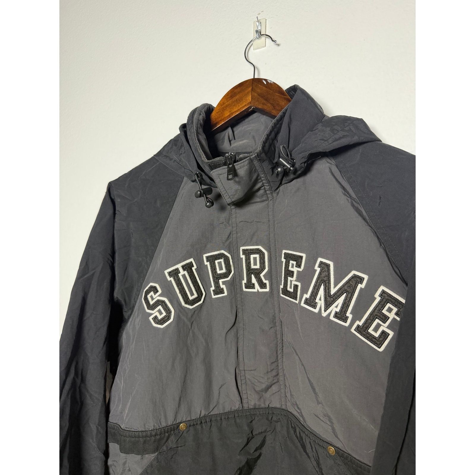 Supreme Supreme small box logo half zip pullover size M black