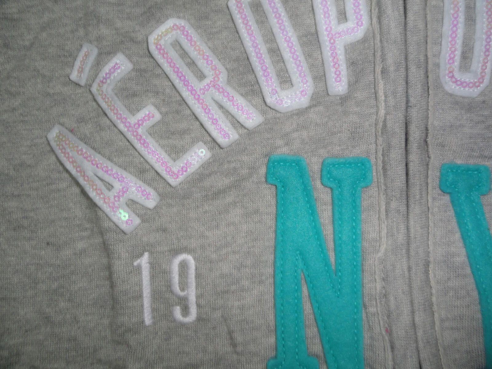 Aeropostale Aeropostale Womens Full Zip Hoodie New York NWT Grey XL Size XL / US 12-14 / IT 48-50 - 2 Thumbnail