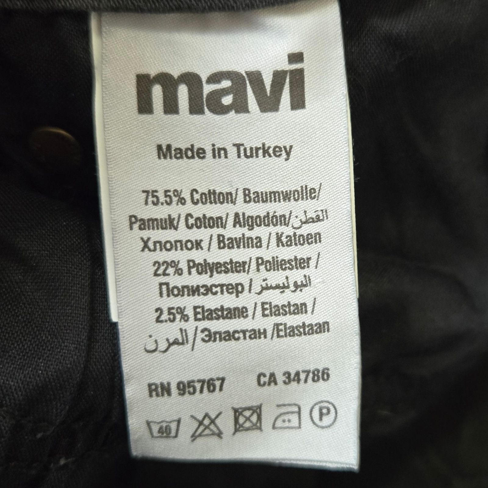 Mavi Mavi Black High Rise Straight Jeans Size 32 Size 32" / US 10 / IT 46 - 5 Thumbnail