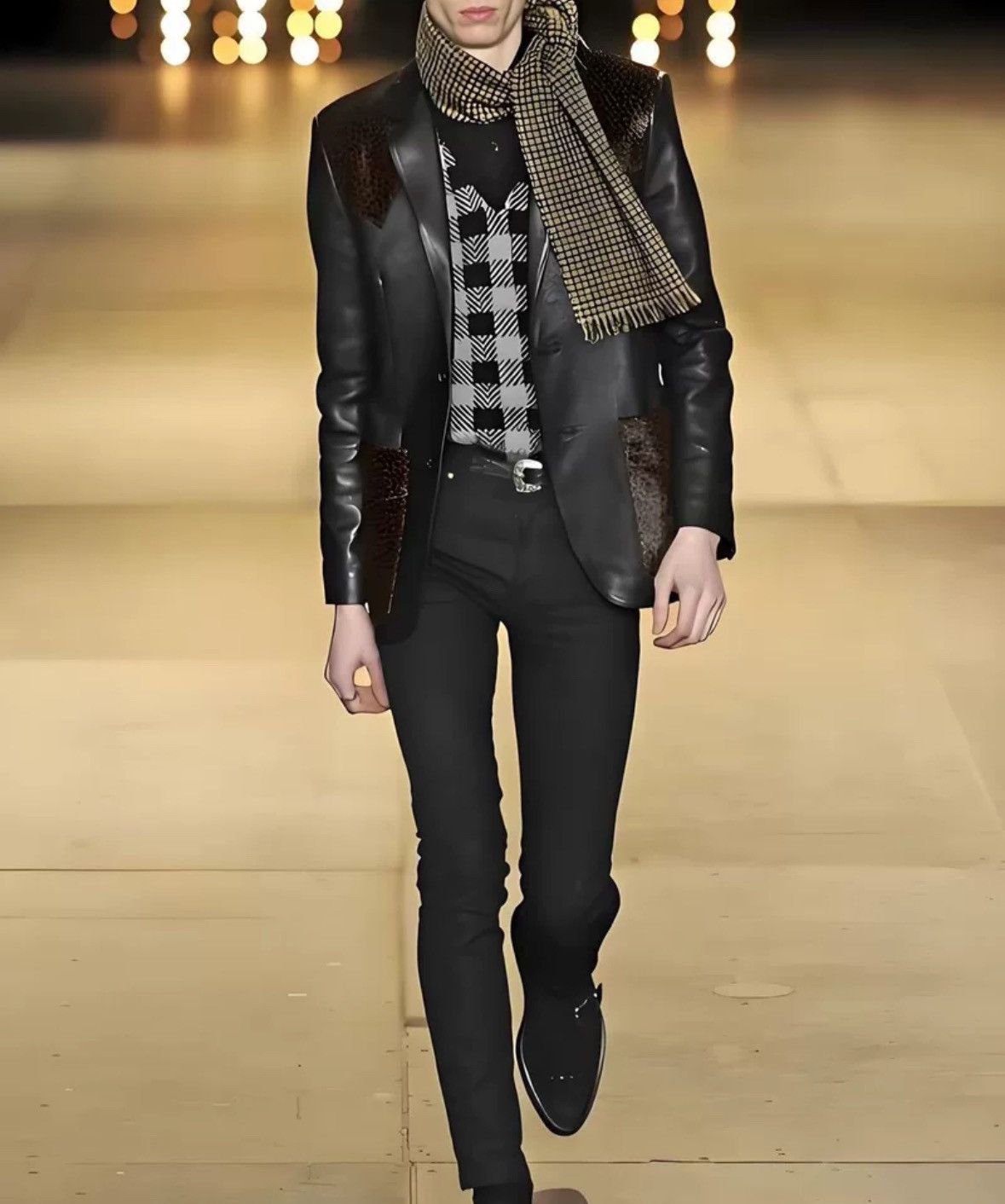 Saint Laurent Paris × Yves Saint Laurent Saint Laurent SLP genuine 14 spliced lambskin suit Size US L / EU 52-54 / 3 - 6 Thumbnail
