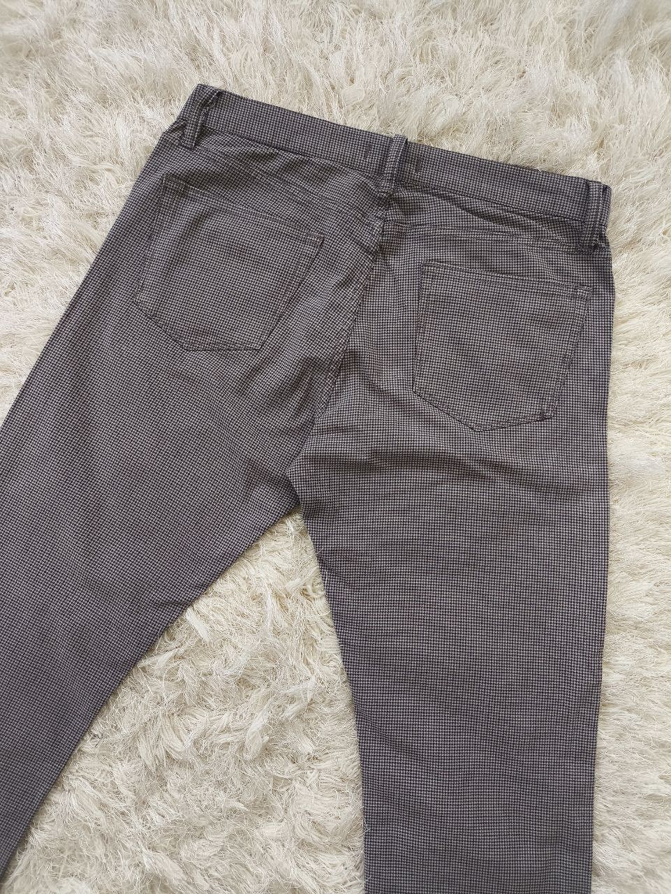 If Six Was Nine UNIQLO JEANS UJ Houndstooth Slim Straight Pants Size US 34 / EU 50 - 4 Thumbnail