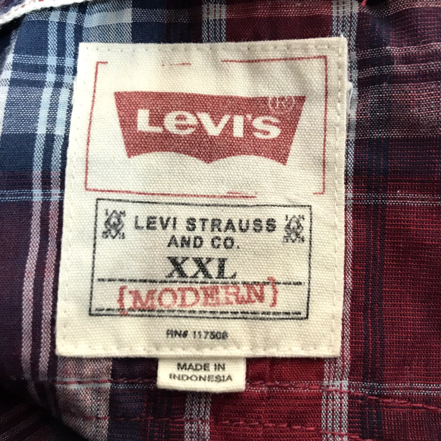 Levi's Levi’s Western Shirt Multi-Plaid Modern Style Pearl Snap Button-Up 2XL Mens Size XXL Size US XXL / EU 58 / 5 - 4 Thumbnail