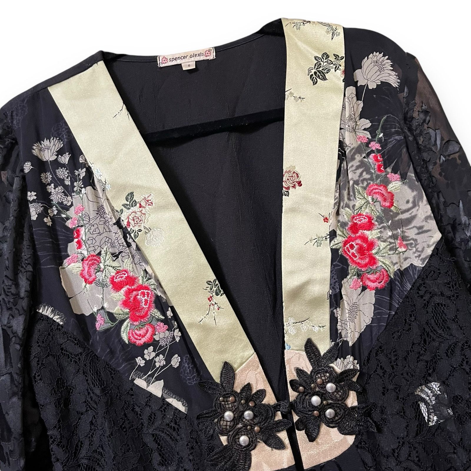 Vintage Spencer Alexis Vintage 90s boho kimono cardigan shrug top Size S / US 4 / IT 40 - 6 Thumbnail