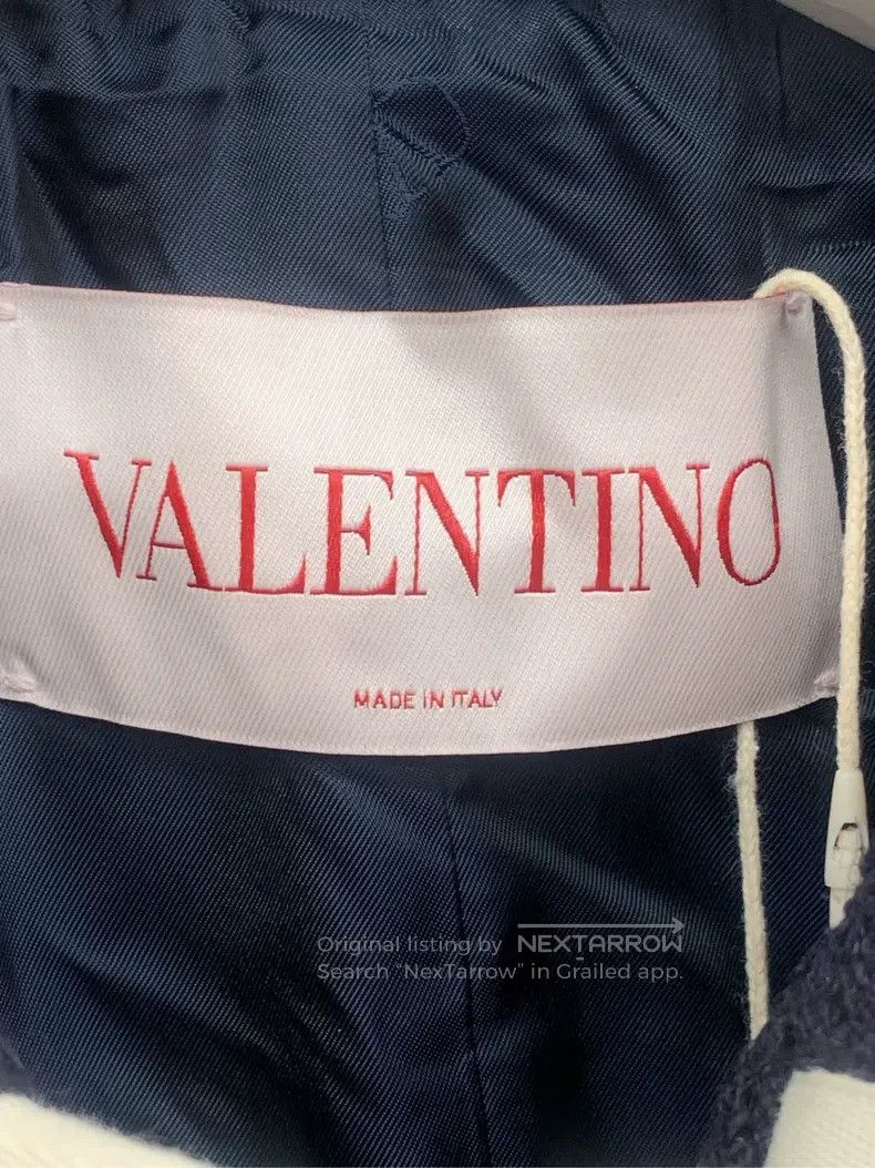 Valentino Valentino Logo print lapel long-sleeved jacket jacket Size S / US 4 / IT 40 - 2 Thumbnail
