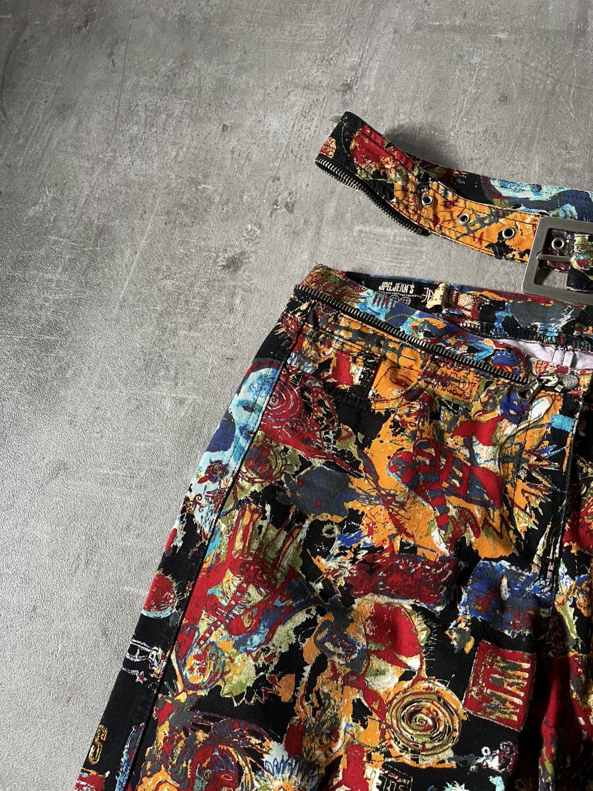 Jean Paul Gaultier Jean Paul Gaultier S/S 00 Basquiat painting all over pants Size US 30 / EU 46 - 6 Thumbnail