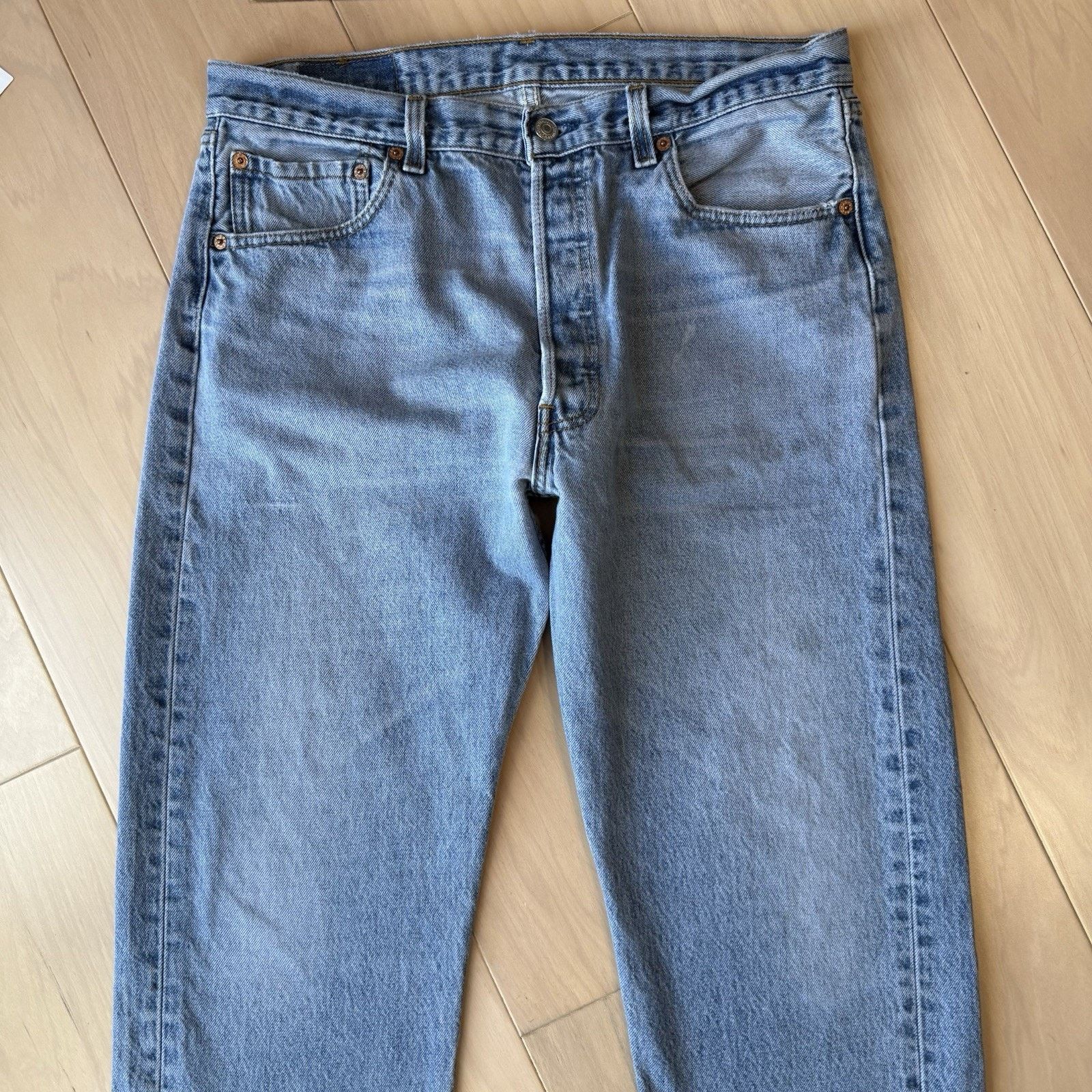 Levi's Vintage Levis 501 Jeans 32 Blue Straight 90s Denim Workwear Size US 32 / EU 48 - 3 Thumbnail