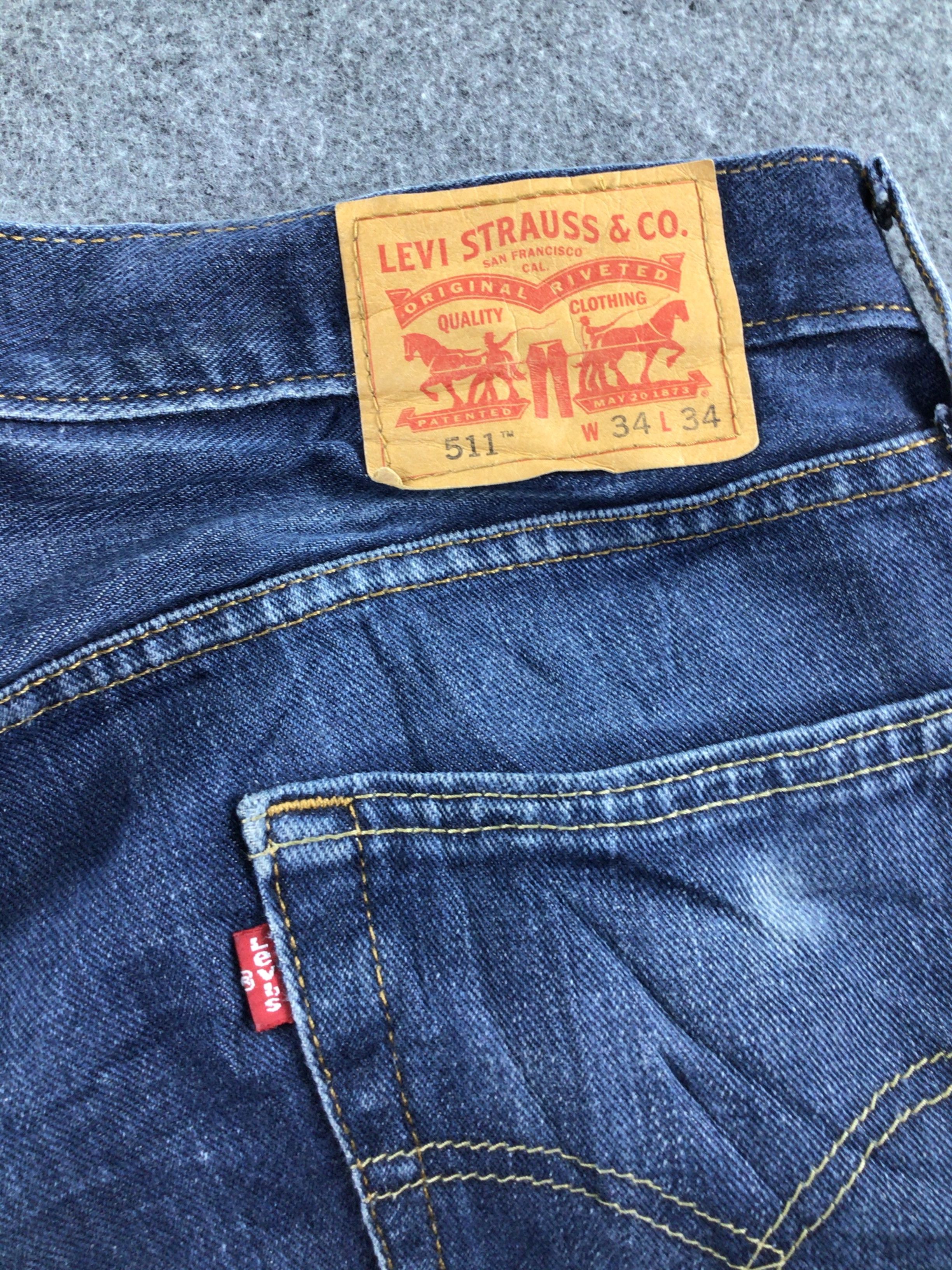 Levi's Vintage Levis 511 Jeans Blue Wash Denim-J503 Size US 36 / EU 52 - 5 Thumbnail