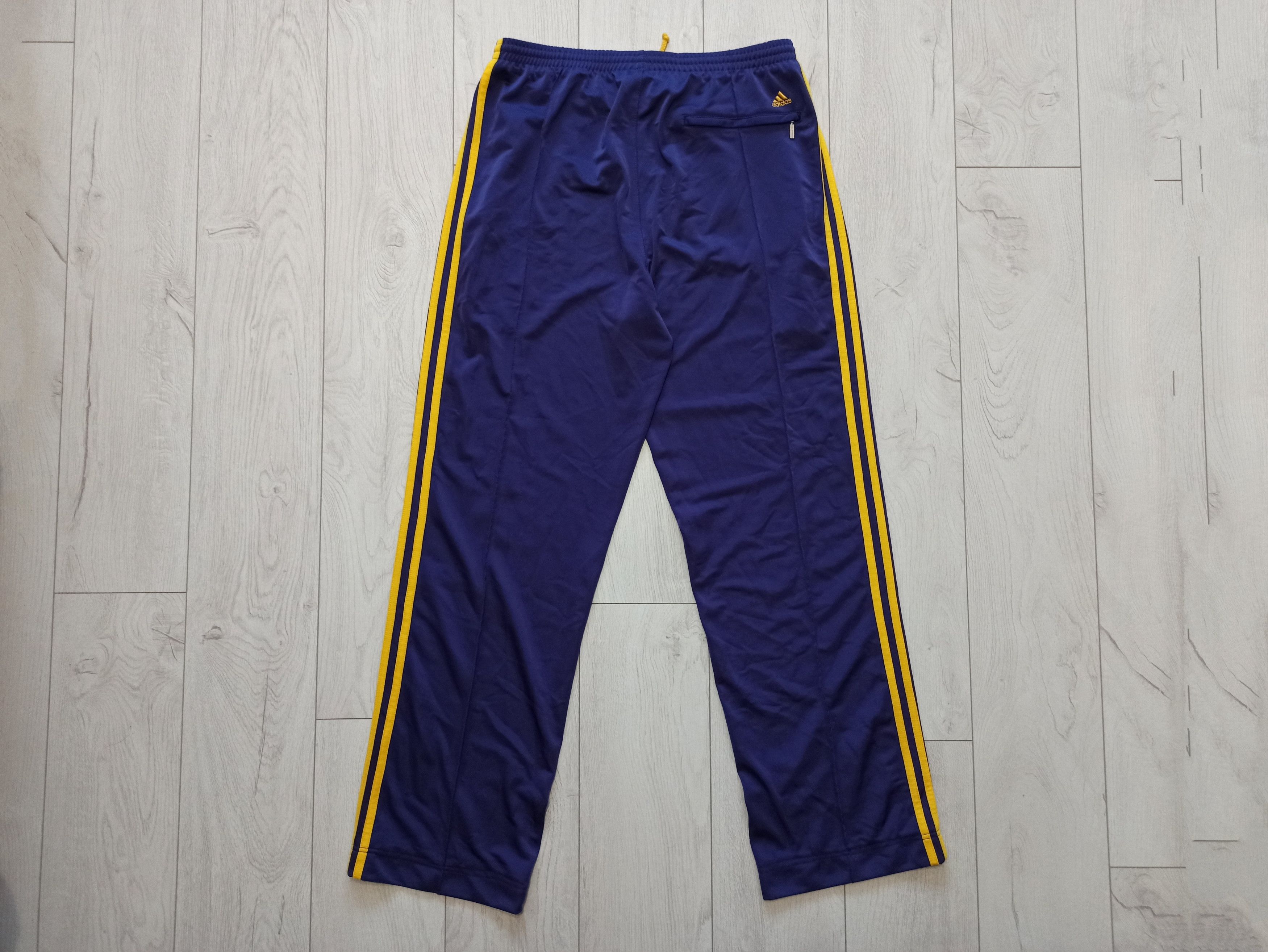 Adidas × Vintage Adidas Vintage Streetwear Pants Purple Yellow M Size US 32 / EU 48 - 6 Thumbnail