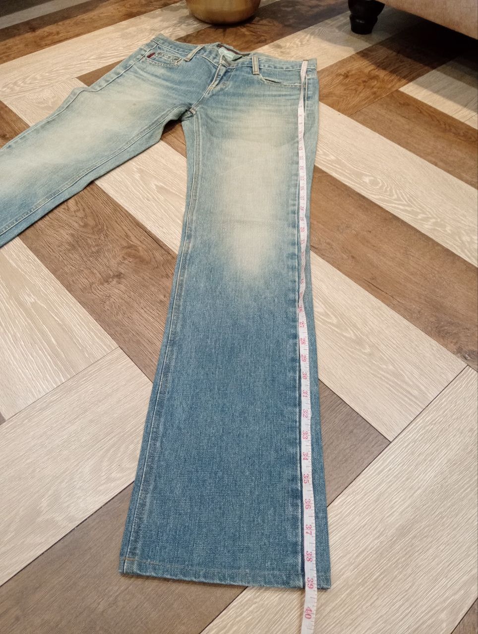 Katharine Hamnett London KATHARINE HAMNETT LONDON FLARED DENIM PANTS - SIZE S Size 29" - 14 Thumbnail
