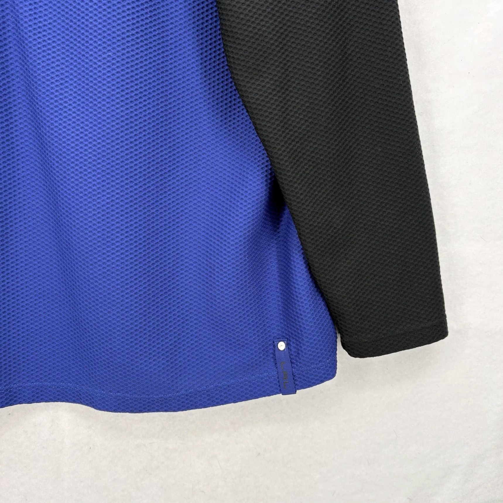 Ralph Lauren Lauren Ralph Lauren Pullover Womens 2X Blue Black Half Zip Textured Knit Top Size XXL / US 16-18 / IT 52-54 - 3 Thumbnail