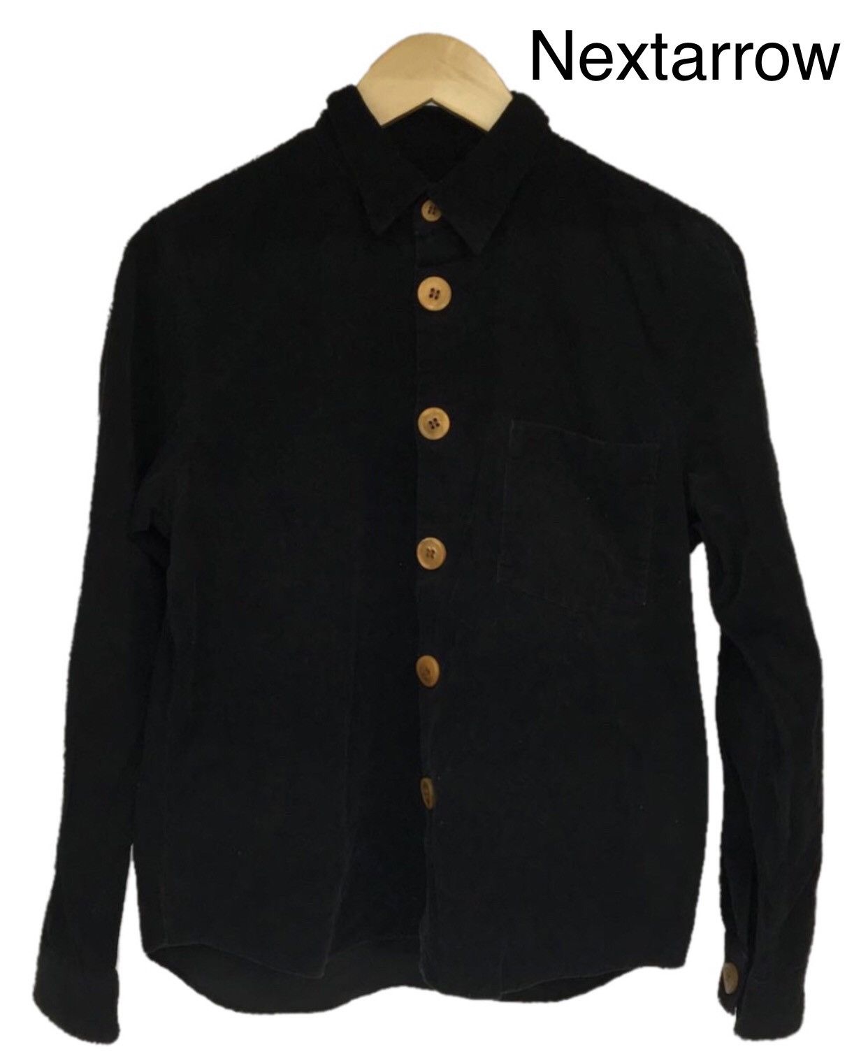 Comme des Garcons Black fine corduroy shirt 2412-Nextarrow Size US M / EU 48-50 / 2 - 1 Thumbnail