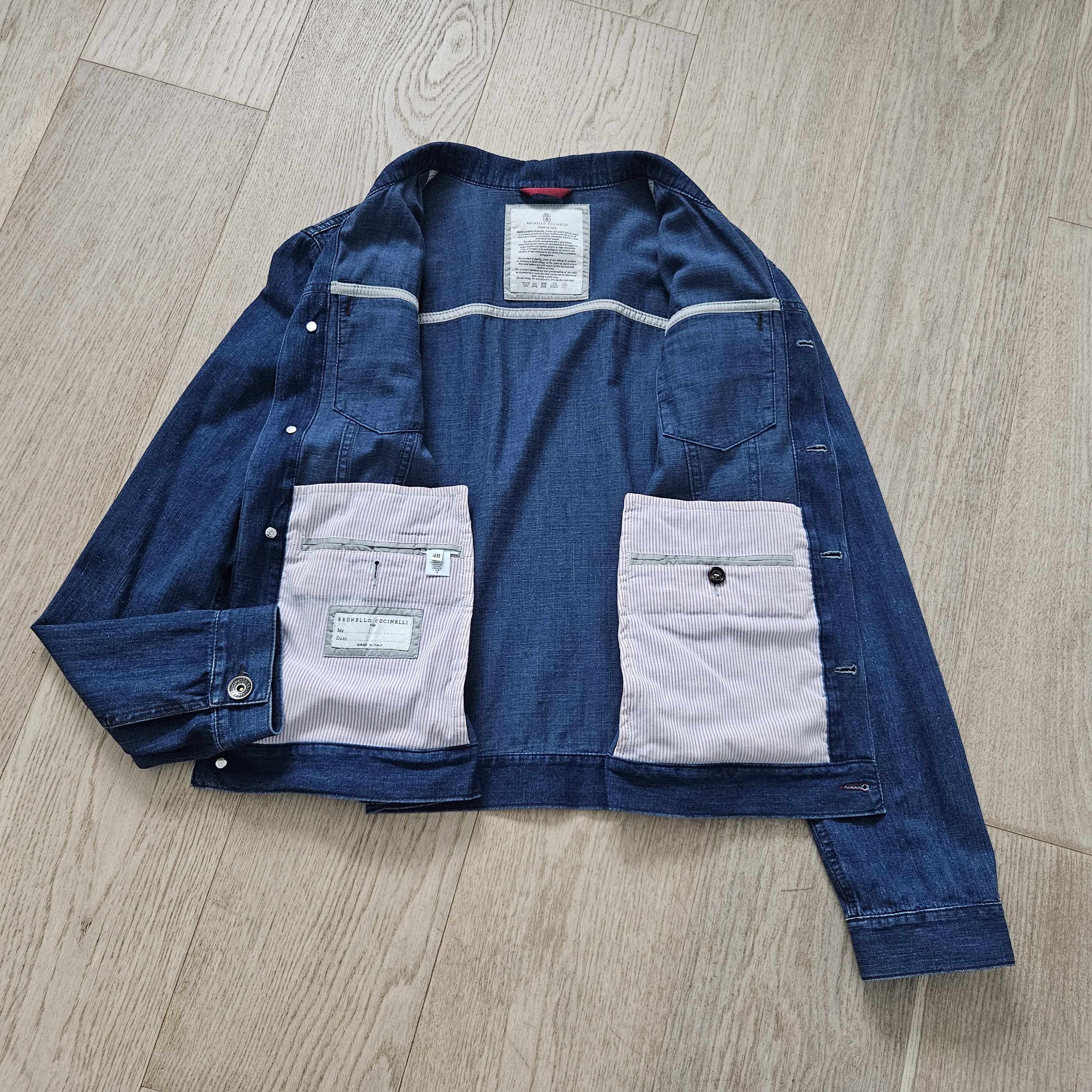 Brunello Cucinelli Brunello Cucinelli Italian Denim Jacket – IT 48 / US 38 Size US M / EU 48-50 / 2 - 3 Thumbnail