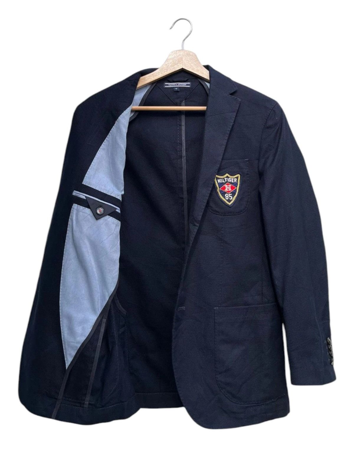 Tommy Hilfiger Luxury Hilfiger 85 Chest Patch Performance Blazer Size US S / EU 44-46 / 1 - 3 Thumbnail