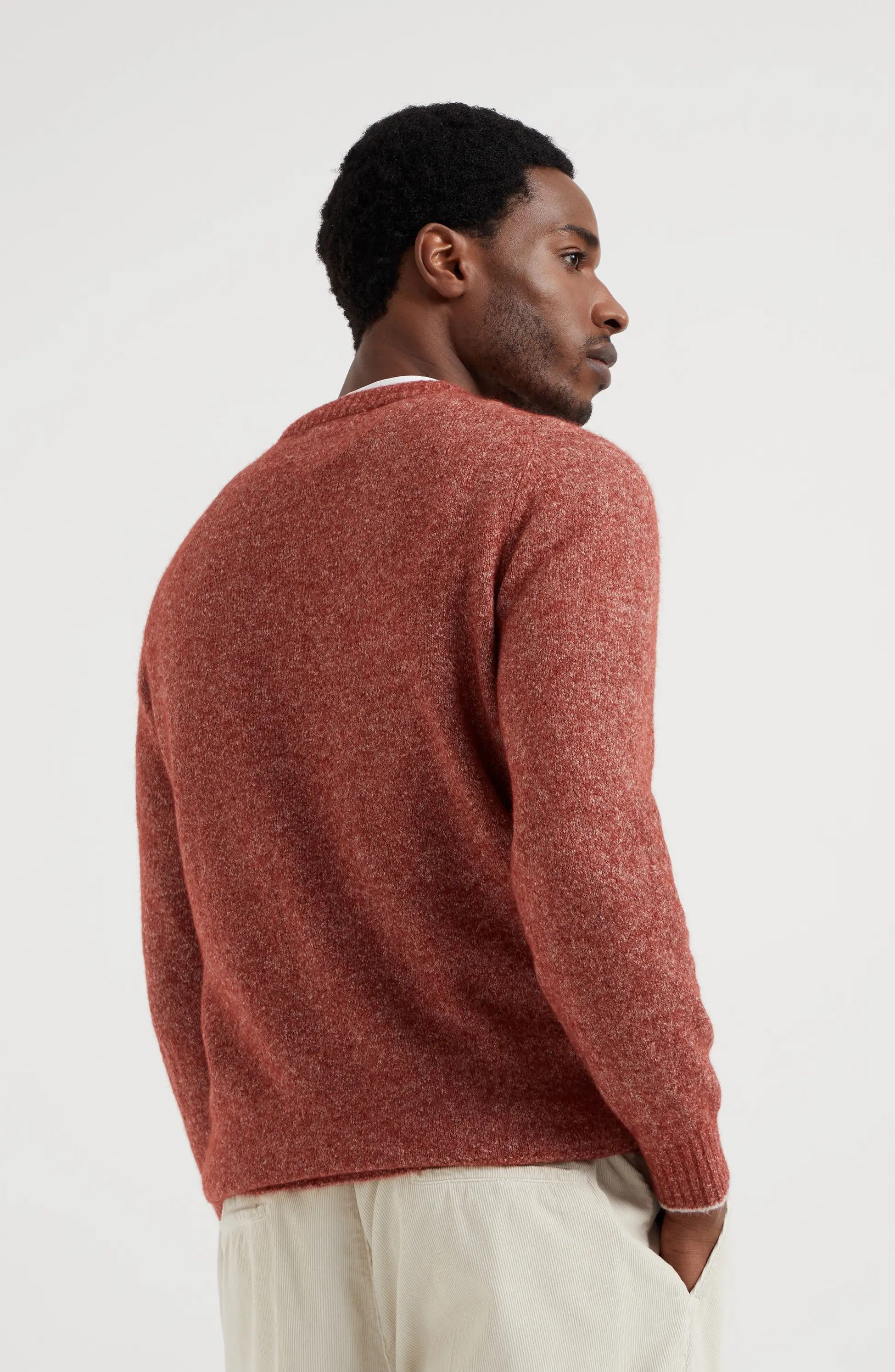 Brunello Cucinelli o1w1db10924 Cashmere Sweater in Red Size US XL / EU 56 / 4 - 2 Thumbnail