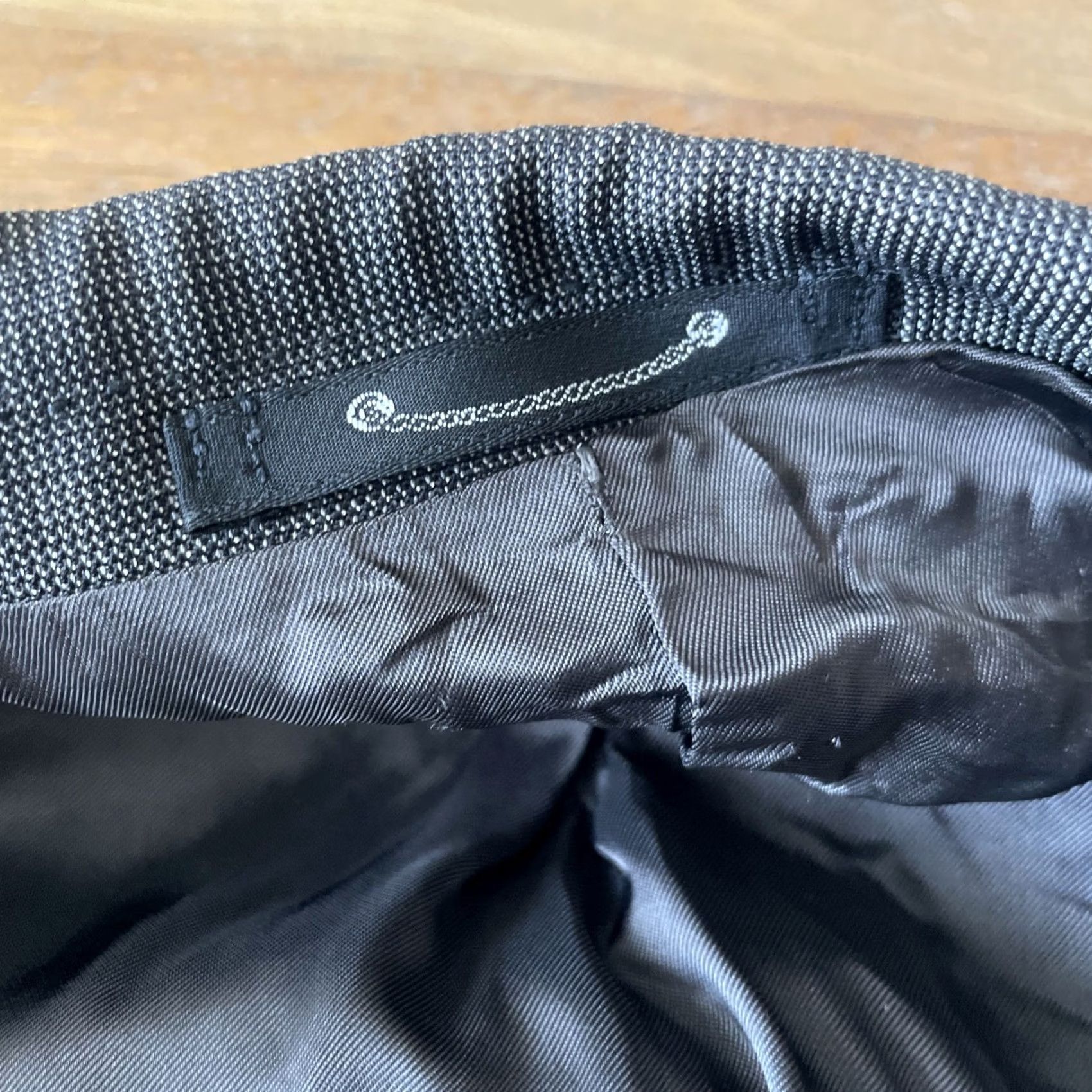 Lubiam Lubiam 1911 Blazer Mens 42R Wool Notch Lapel Four-Button Single-Breasted 90s City Italian Vintage Black Regular Jacket Coat Size 42R - 6 Thumbnail