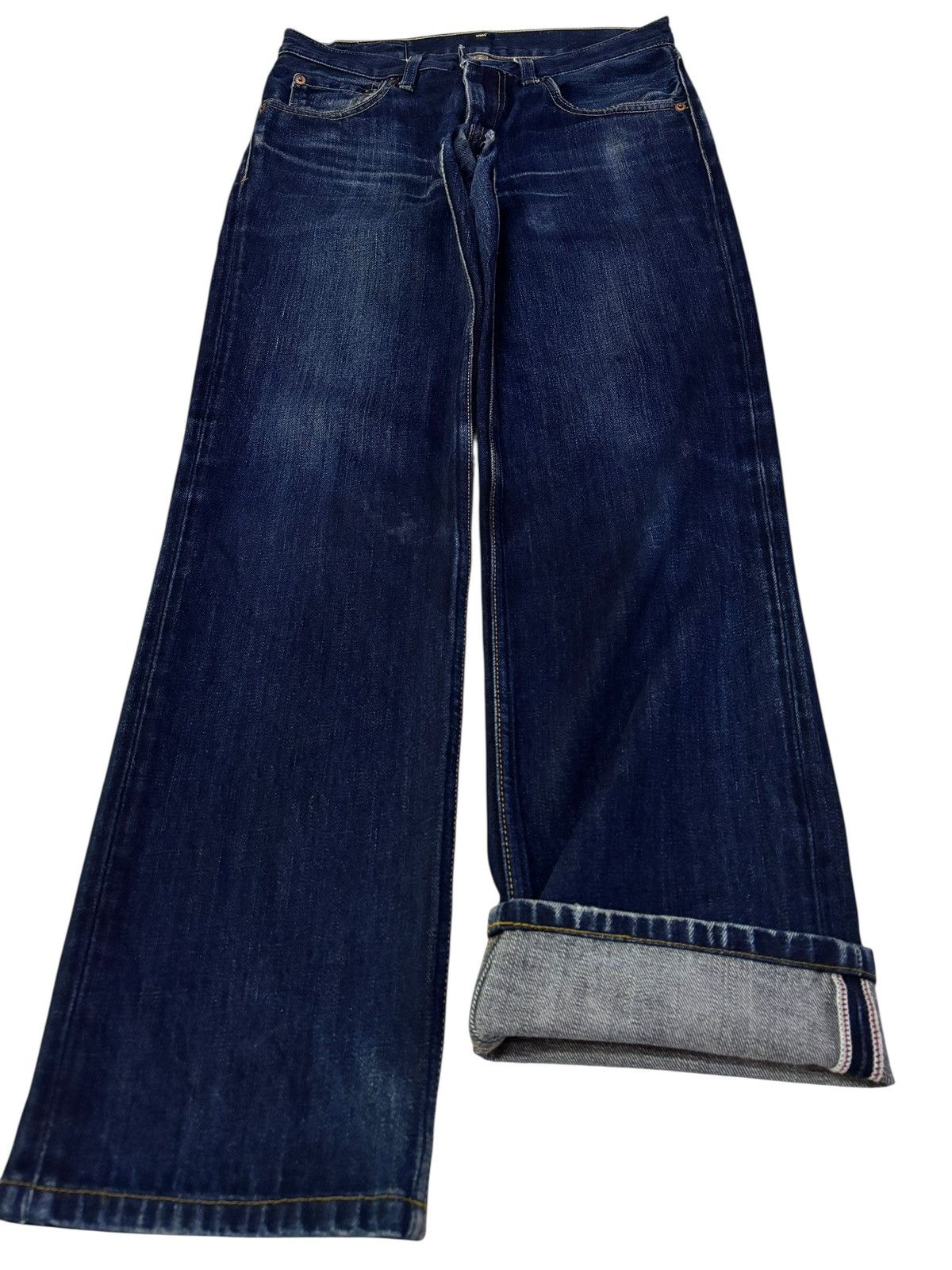 Levi's Vtg Y2k Levis 502 Distressed Selvedge Jeans Size US 28 / EU 44 - 1 Thumbnail