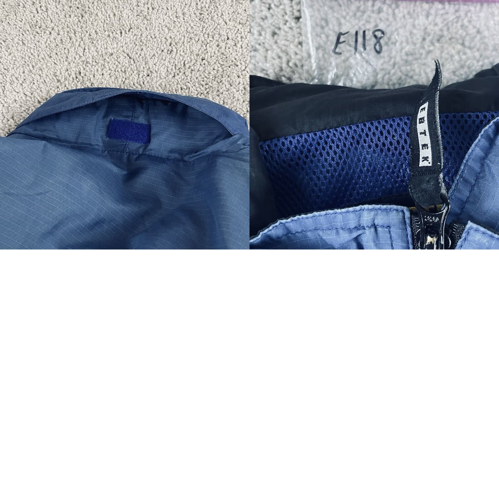 Eddie Bauer Eddie Bauer Jacket Mens 2XL Ebtek Windbreaker Hooded Pockets Zip Zip Pocket Blue E118 Size US XXL / EU 58 / 5 - 9 Thumbnail
