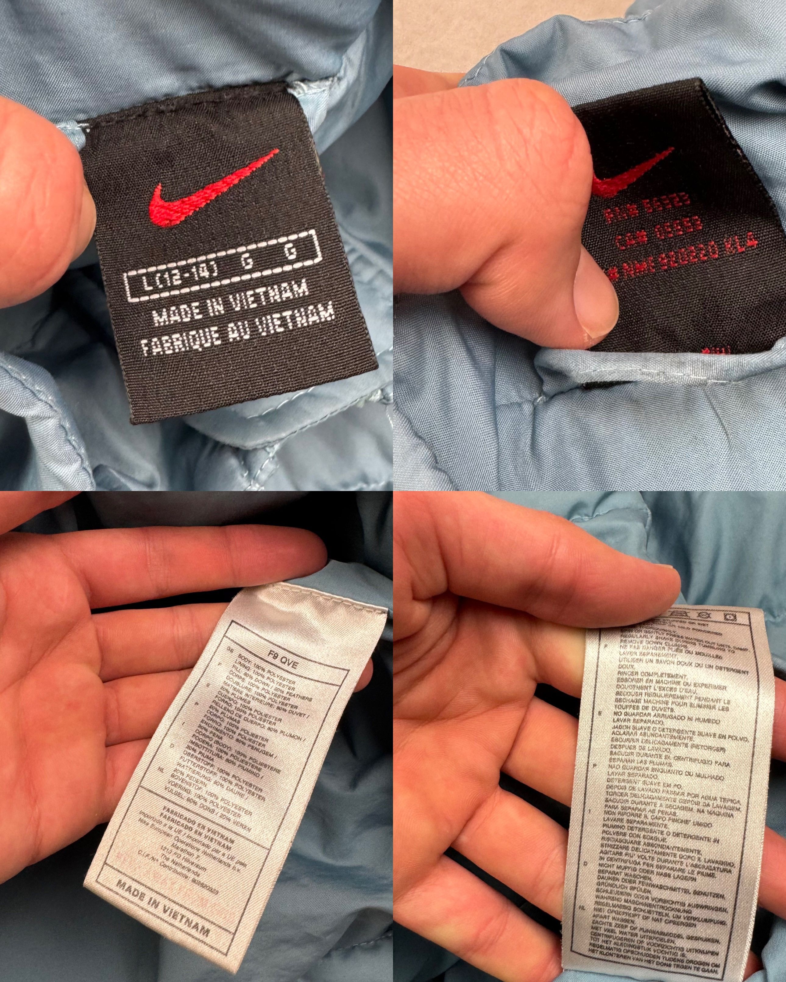 Nike Vintage Nike Womens Full Zip Puffer Down Jacket Large(12-14) Size L / US 10 / IT 46 - 3 Thumbnail