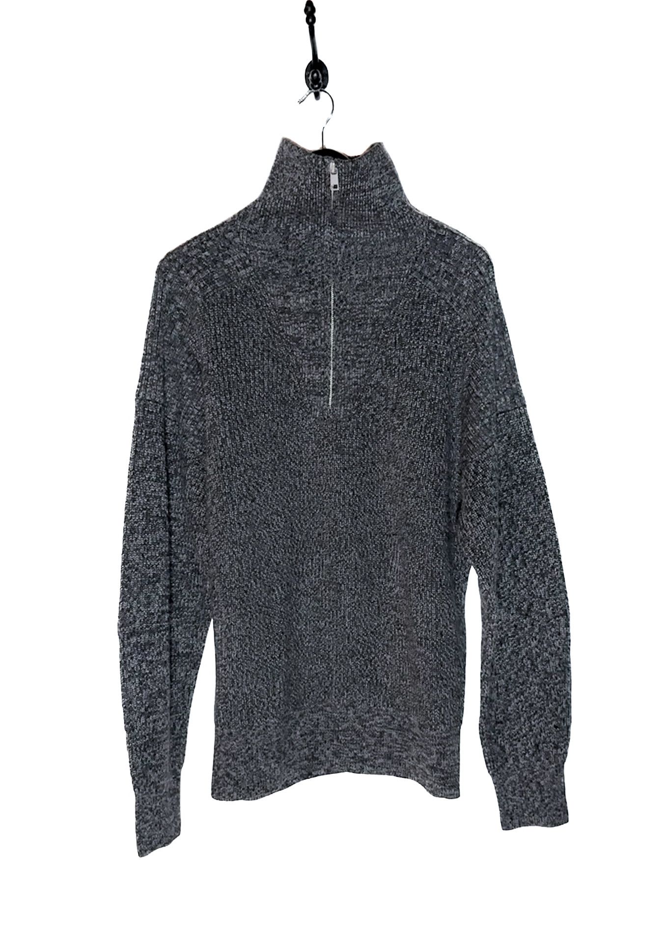 Isabel Marant Isabel Marant Melange Grey Benny Half Zip Knit Sweater Size US L / EU 52-54 / 3 - 1 Thumbnail