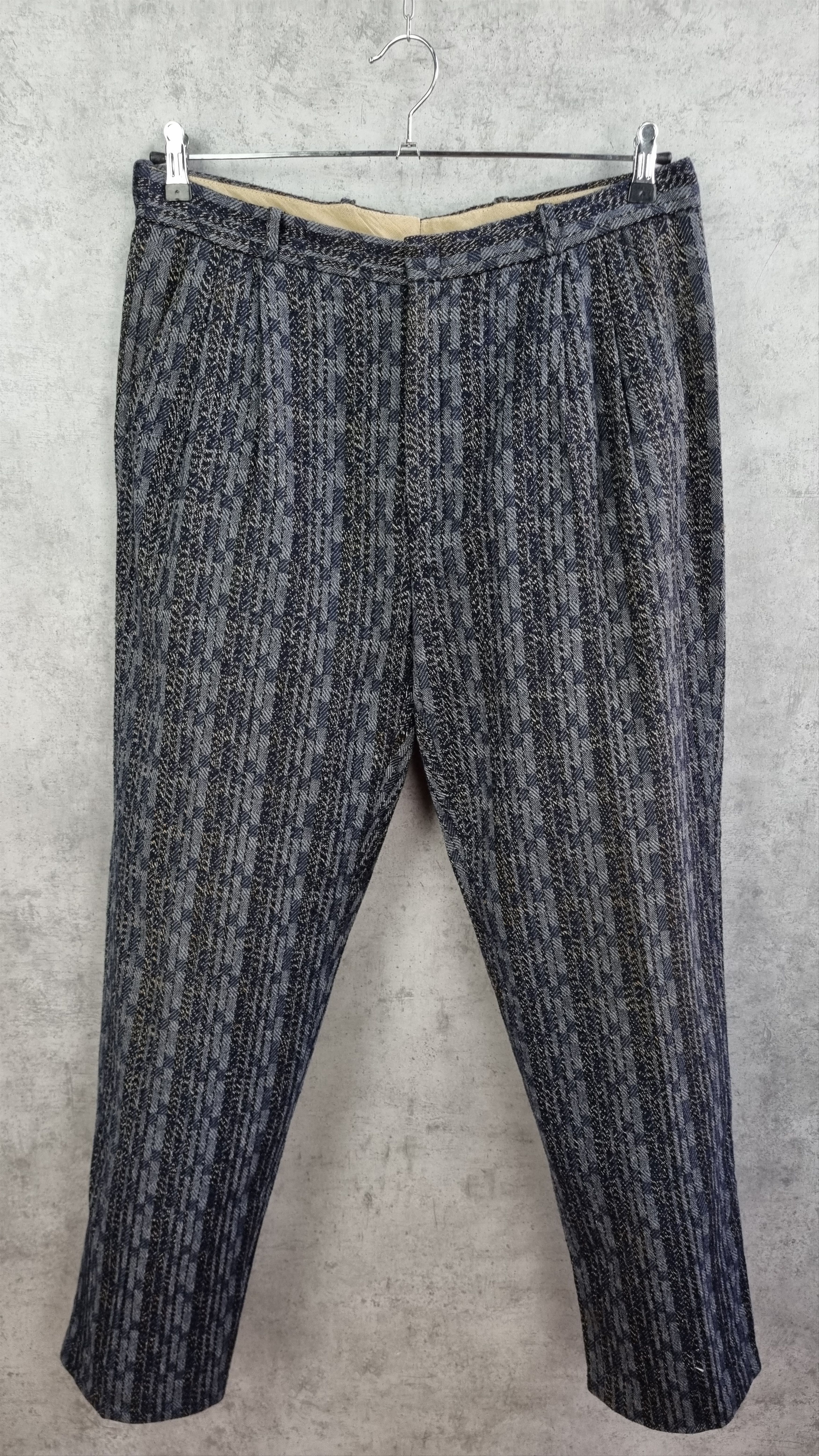 Seditionaries × Vintage 90s Unique Gorgeous Knitted Wool Pants Missoni Style Size US 33 - 5 Thumbnail