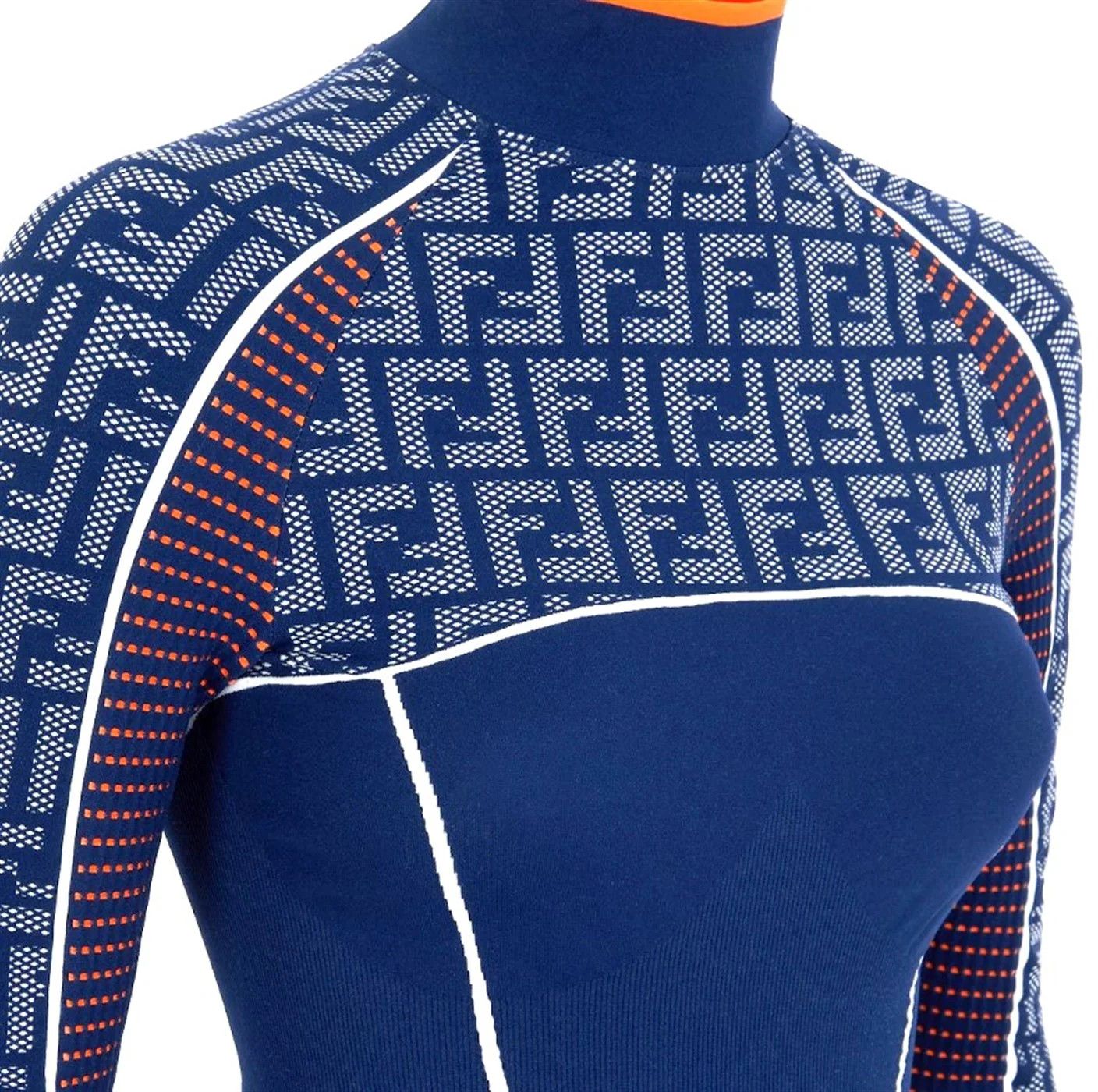Fendi o1s1wg111224 FF Technical Fabric Sweater in Multicolor Size XL / US 12-14 / IT 48-50 - 3 Thumbnail