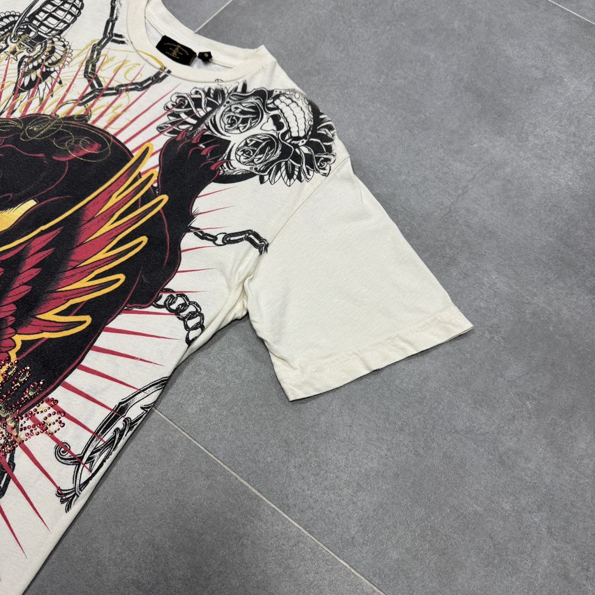 Christian Audigier × Ed Hardy Christian Audigier Los Angeles Tattoo Y2K Hip Hop T-Shirt Size US S / EU 44-46 / 1 - 6 Thumbnail