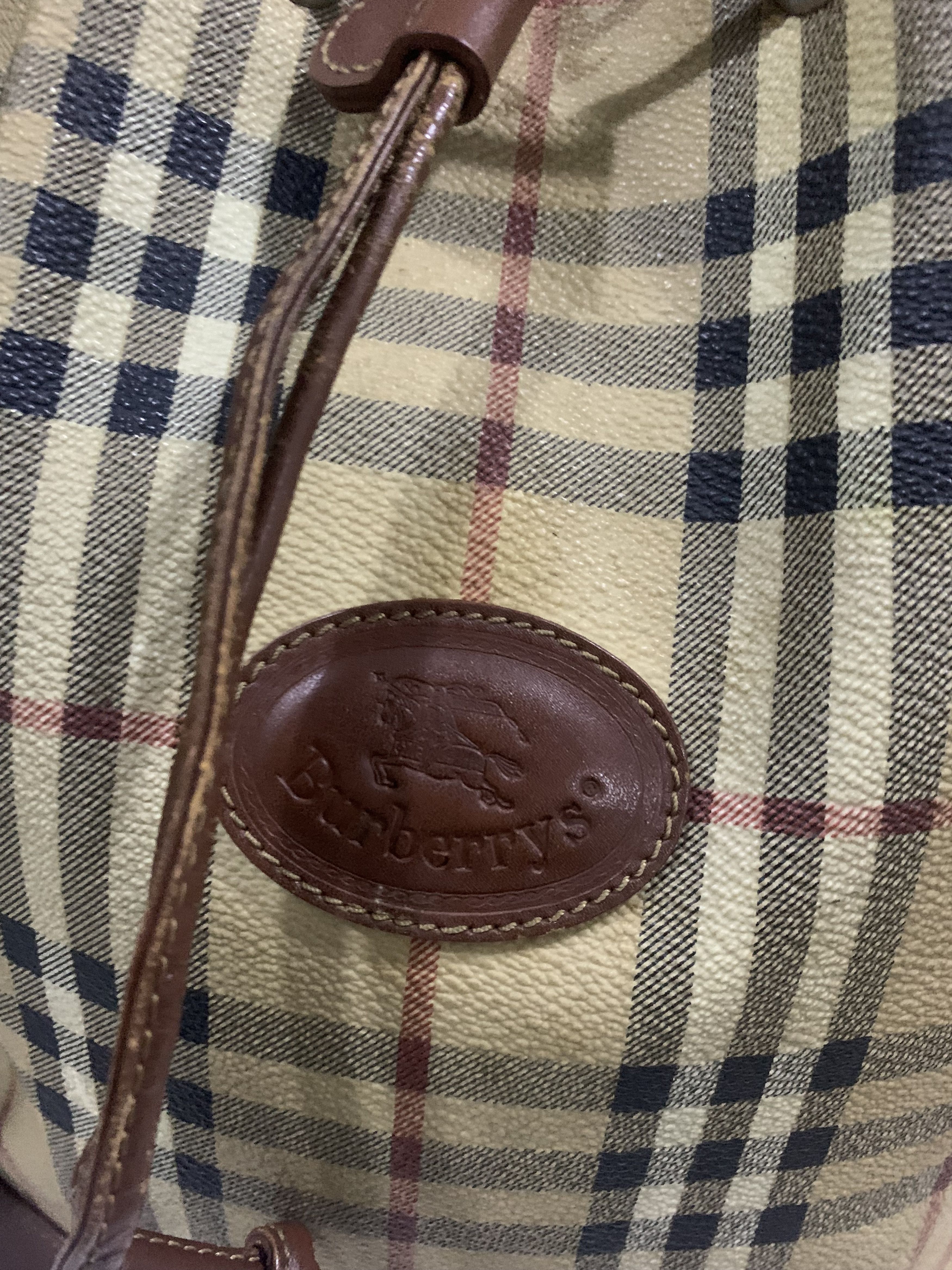 Burberry VINTAGE!! Bucket Bag Burberry Novacheck Size ONE SIZE - 3 Thumbnail