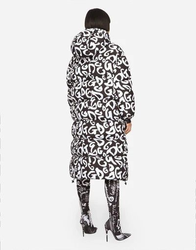 Dolce & Gabbana o1y0825 Hooded Coat in Black/White Size XS / US 0-2 / IT 36-38 - 3 Thumbnail