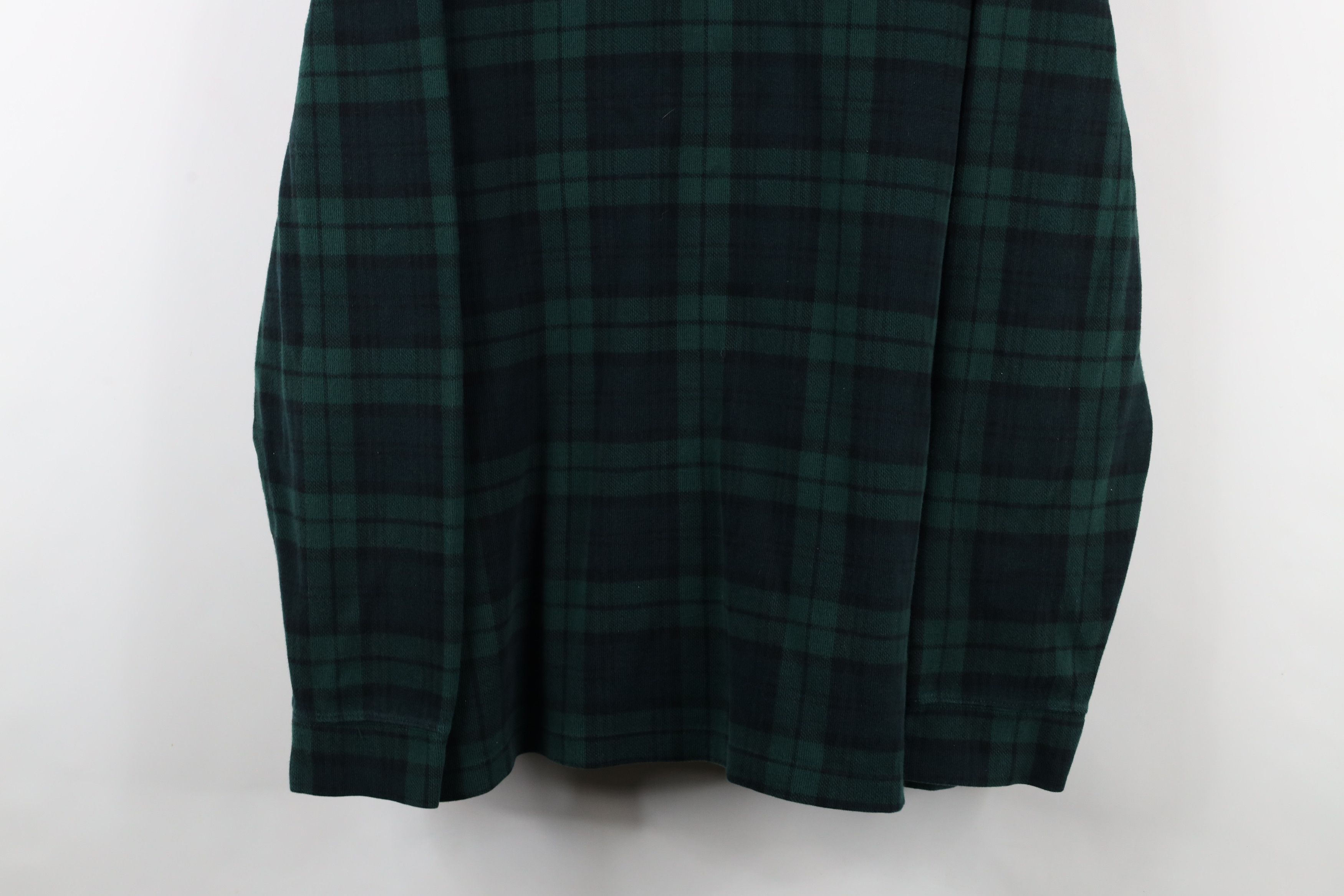 Ralph Lauren × Vintage Vintage Ralph Lauren 1/4 Zip Knit Pullover Sweater Plaid Size US XXL / EU 58 / 5 - 3 Thumbnail