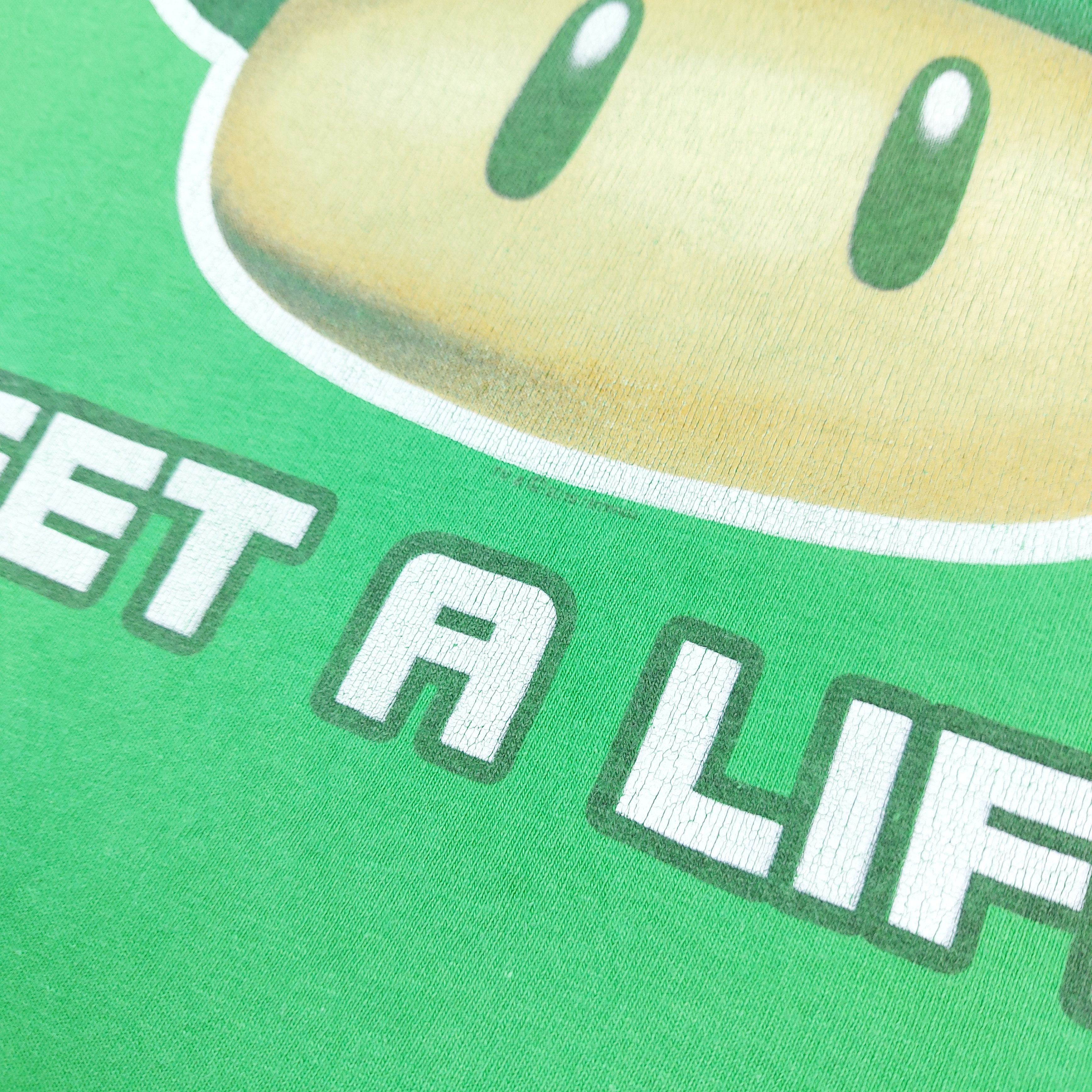 Nintendo Official Nintendo Green Mushroom Get A Life Video Game TEE Size US XL / EU 56 / 4 - 8 Thumbnail