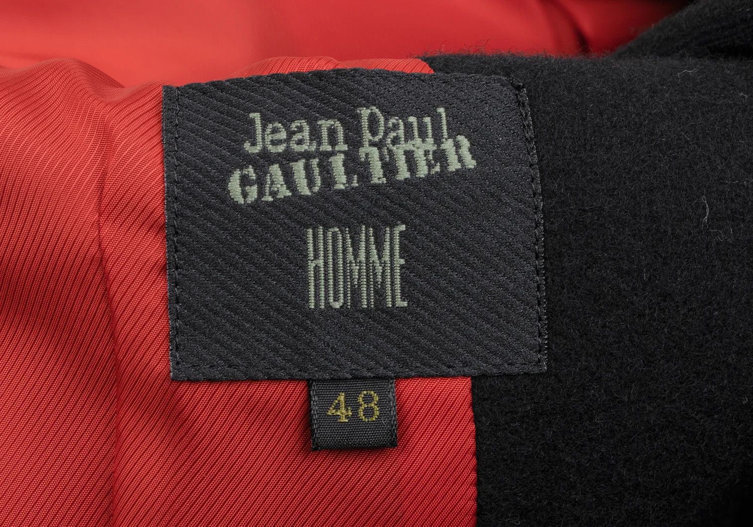 Jean Paul Gaultier Wool Coat with Metal Buttons in Black, Size 48 Size US M / EU 48-50 / 2 - 18 Thumbnail