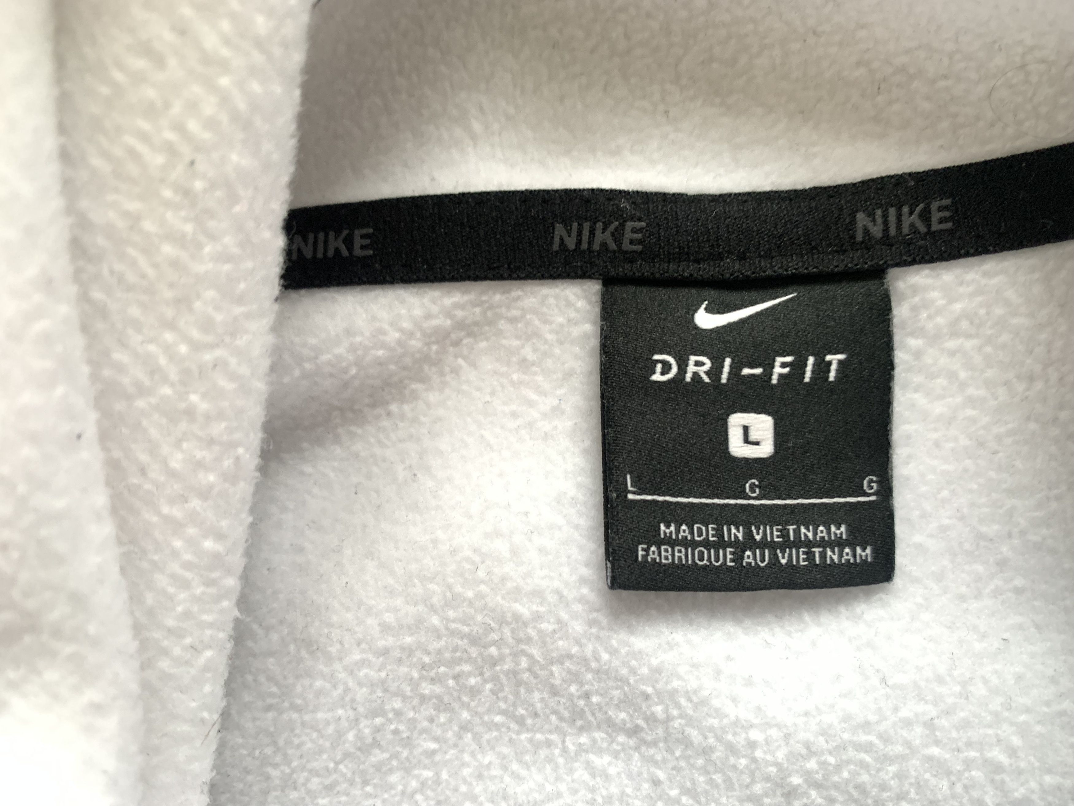 Nike Nike Dri-FIT White Big Logo Printed Hoodie Size US L / EU 52-54 / 3 - 6 Thumbnail
