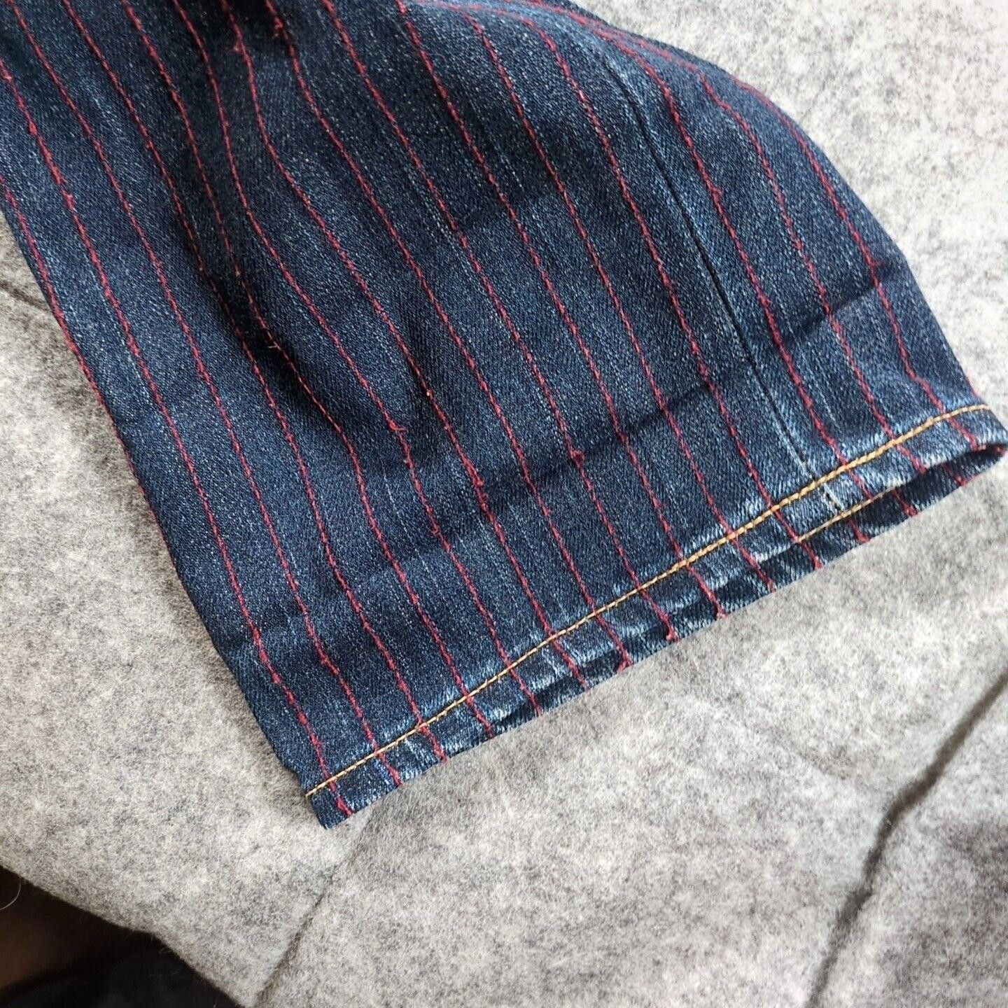 Levi's Levi’s 505 Red Pinstripe Denim Jeans 32 x 33 Japan Selvedge Size US 32 / EU 48 - 7 Thumbnail