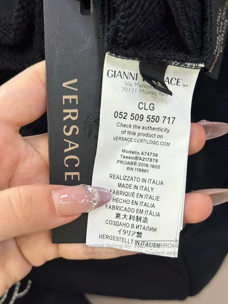 Versace Versace Black casual crew neck sweatshirt Size US XL / EU 56 / 4 - 5 Thumbnail
