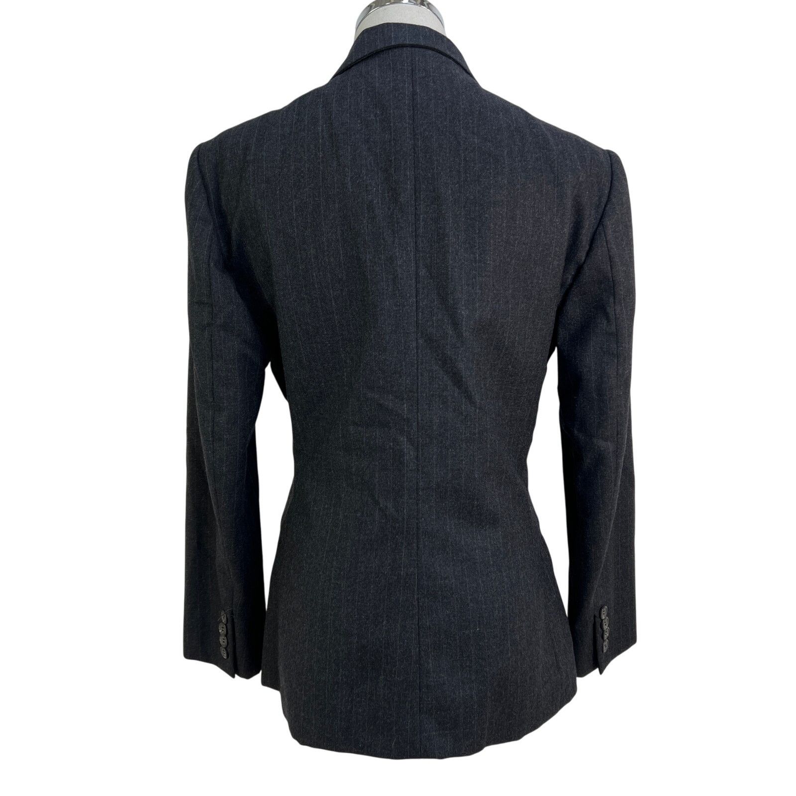 Ralph Lauren Vintage Ralph Lauren Gray Stripe Wool Blazer Size M / US 6-8 / IT 42-44 - 11 Thumbnail