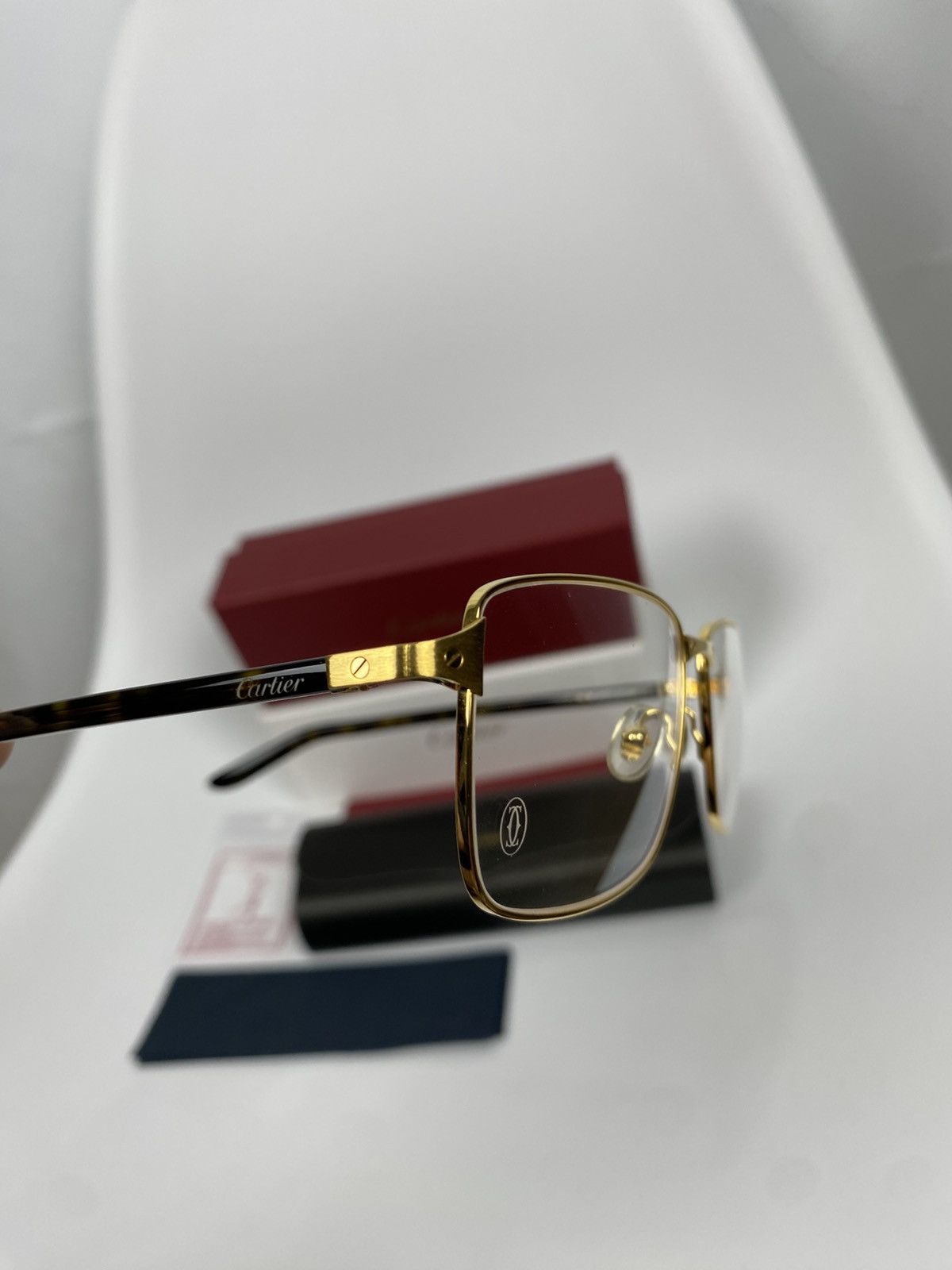 Cartier Cartier CT0040o Gold Frame Glasses New One Size Size ONE SIZE - 16 Thumbnail